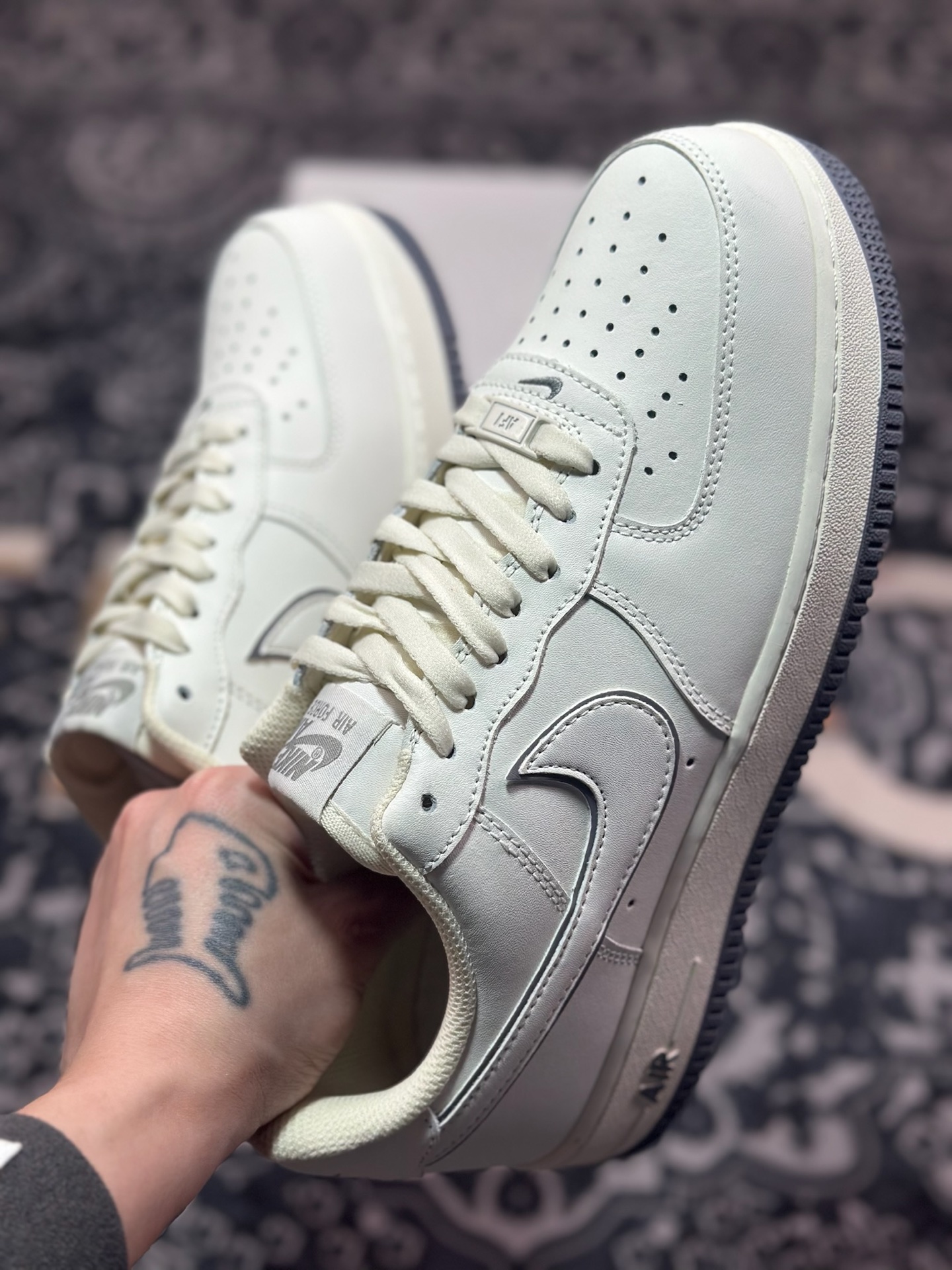 A7200  Nike Air Force 1 Low '07 白深灰低帮空军一号休闲板鞋   DZ2799-122