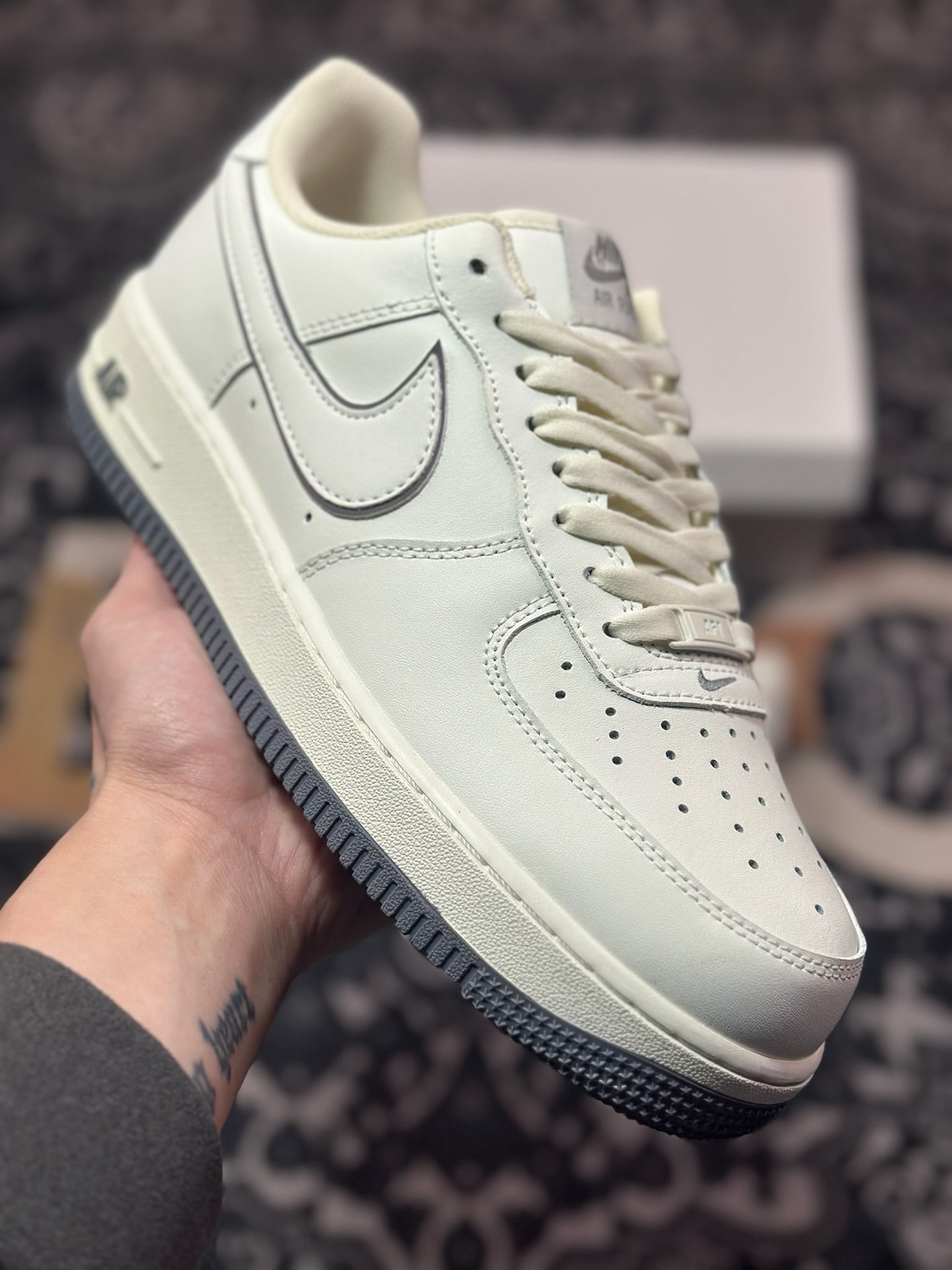A7200  Nike Air Force 1 Low '07 白深灰低帮空军一号休闲板鞋   DZ2799-122