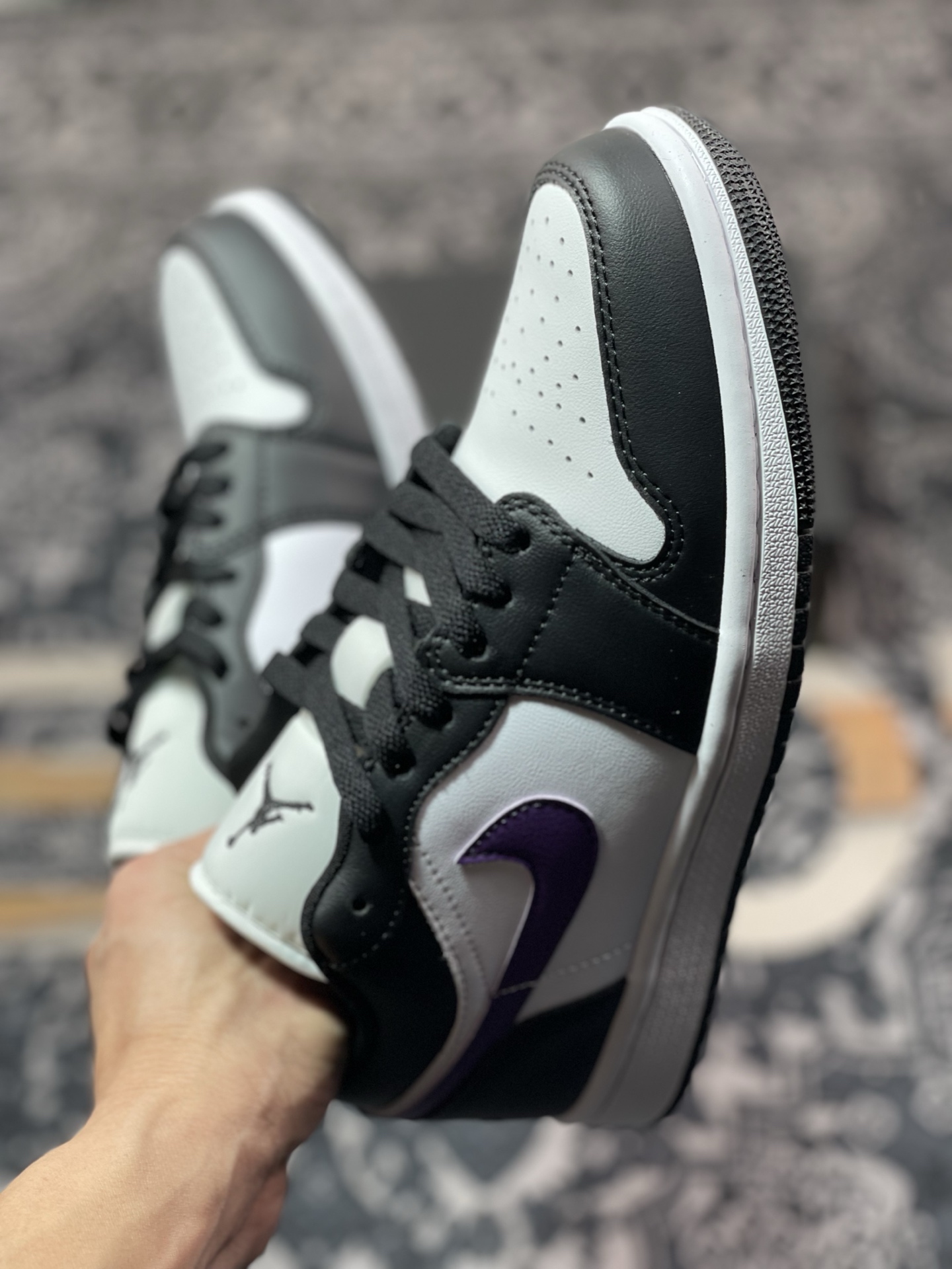 Air Jordan 1 Low 黑白紫 HJ5911-105
