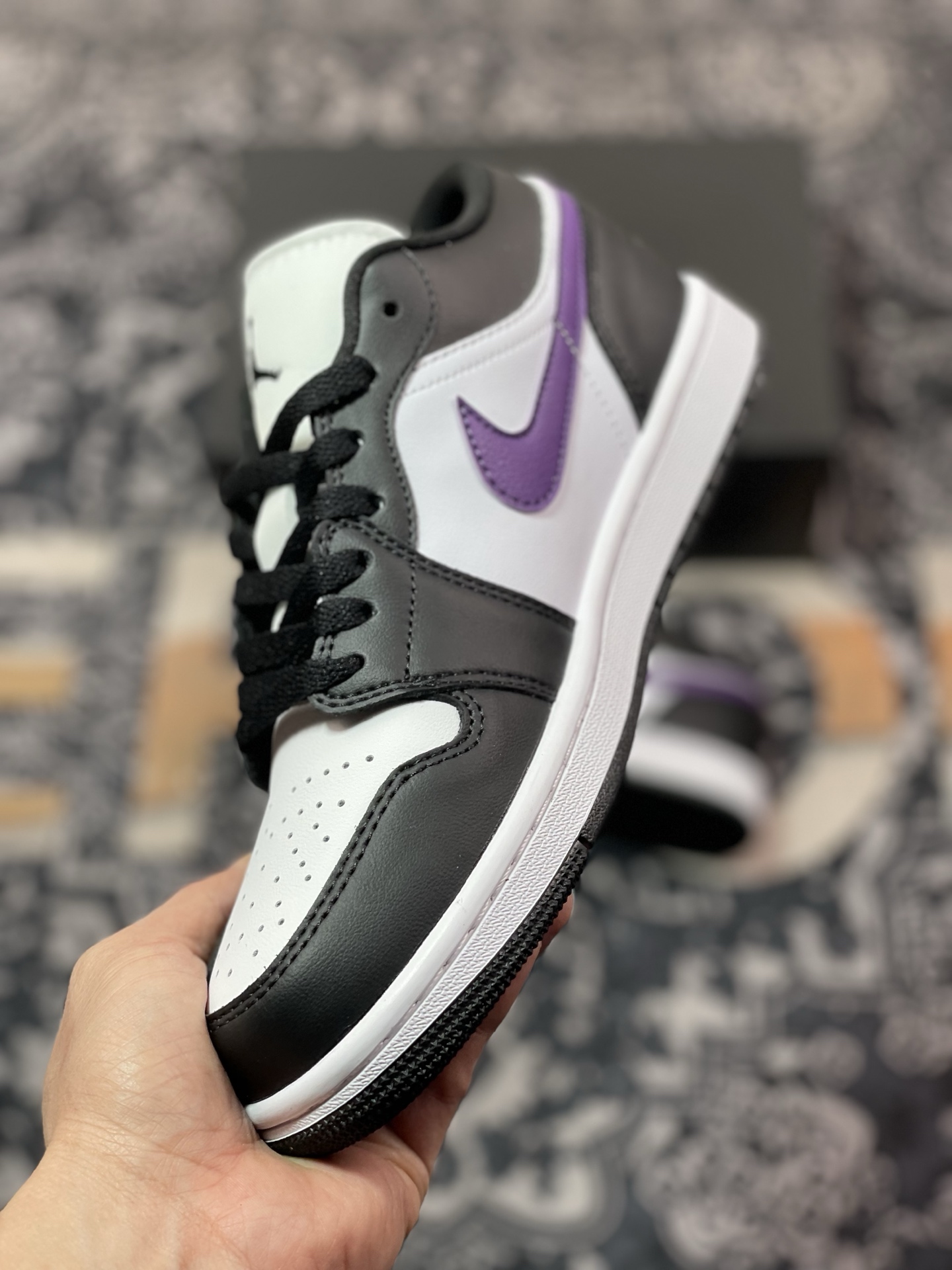 Air Jordan 1 Low 黑白紫 HJ5911-105