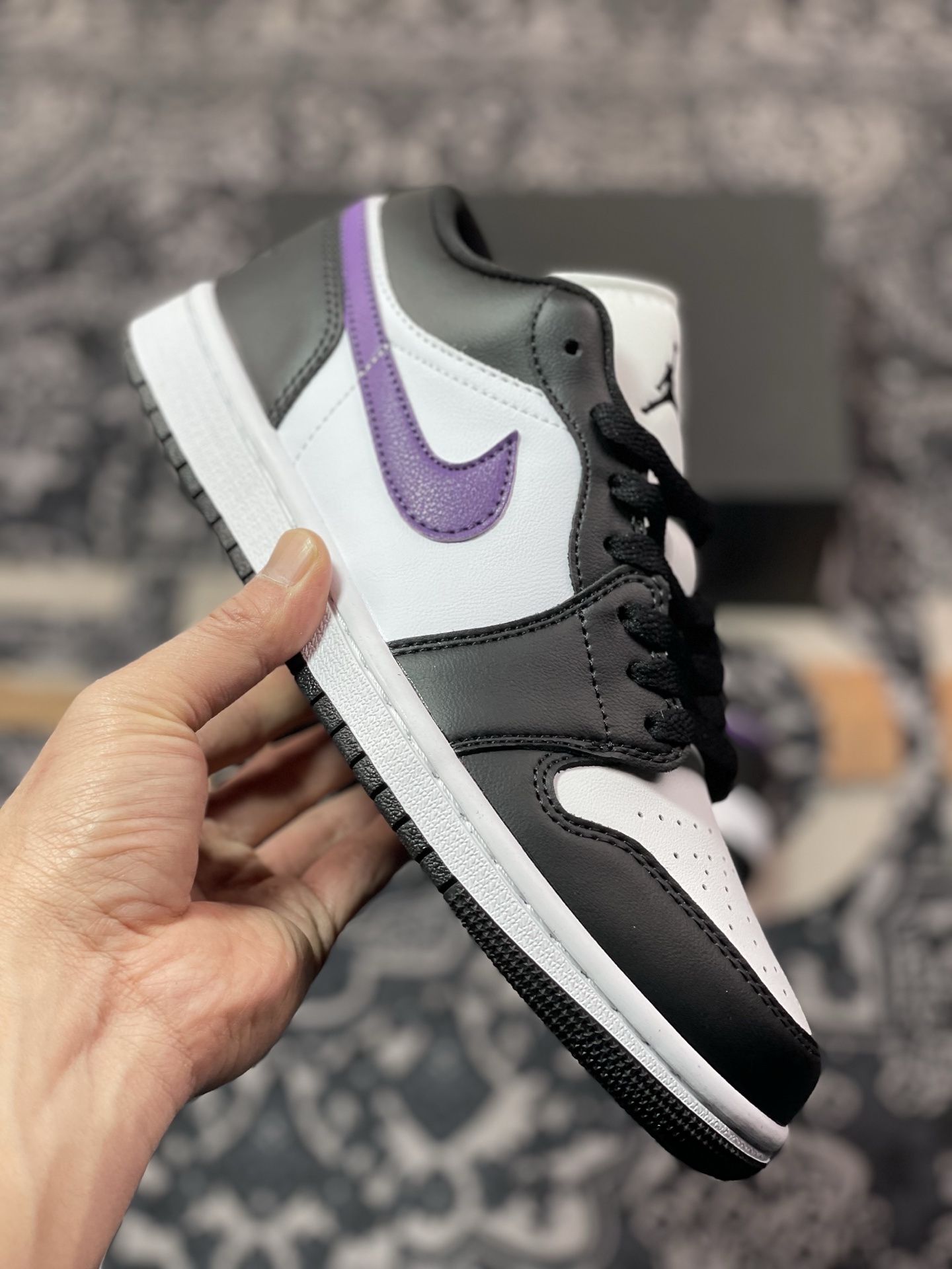 Air Jordan 1 Low 黑白紫 HJ5911-105