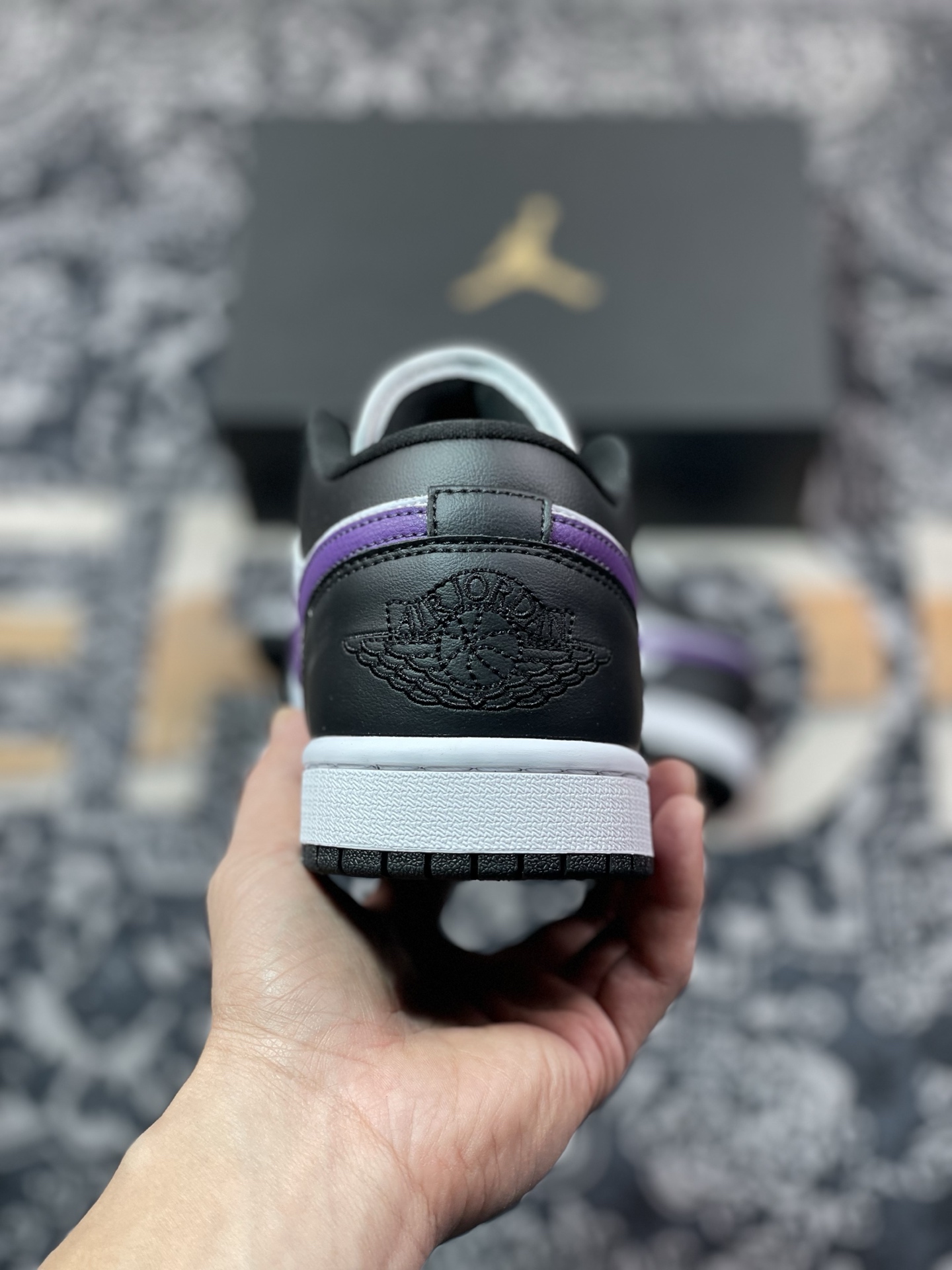 Air Jordan 1 Low 黑白紫 HJ5911-105