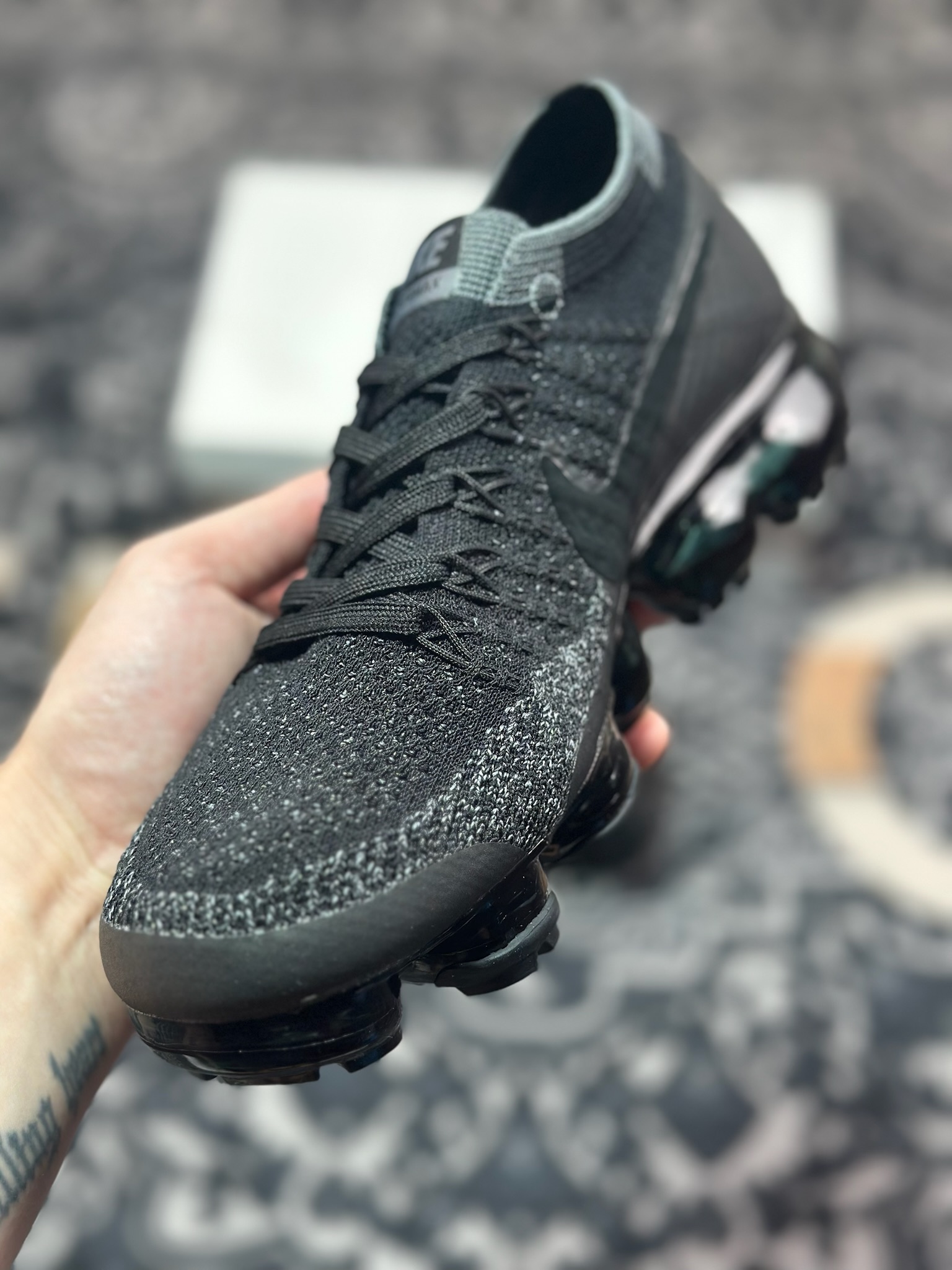 B0220  NK Air Vapormax Flyknit 全掌气垫运动鞋 849558-007