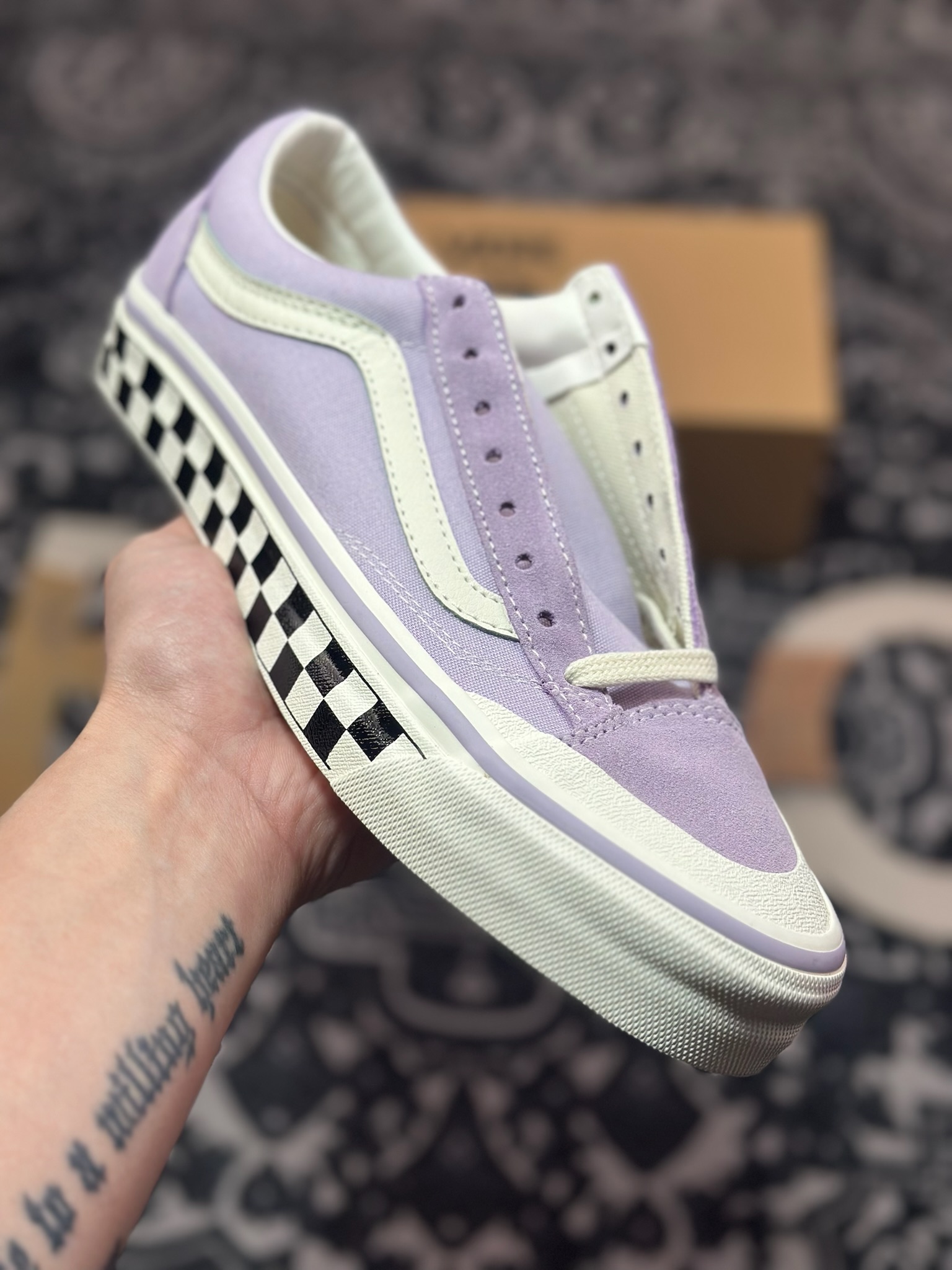A3150   Vans Old Skool Reissue 136 紫色棋盘
