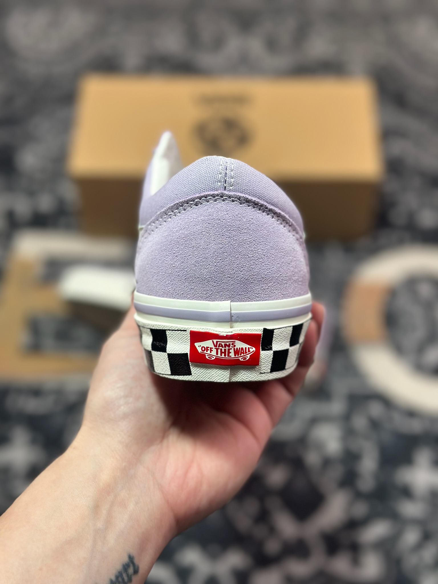A3150   Vans Old Skool Reissue 136 紫色棋盘