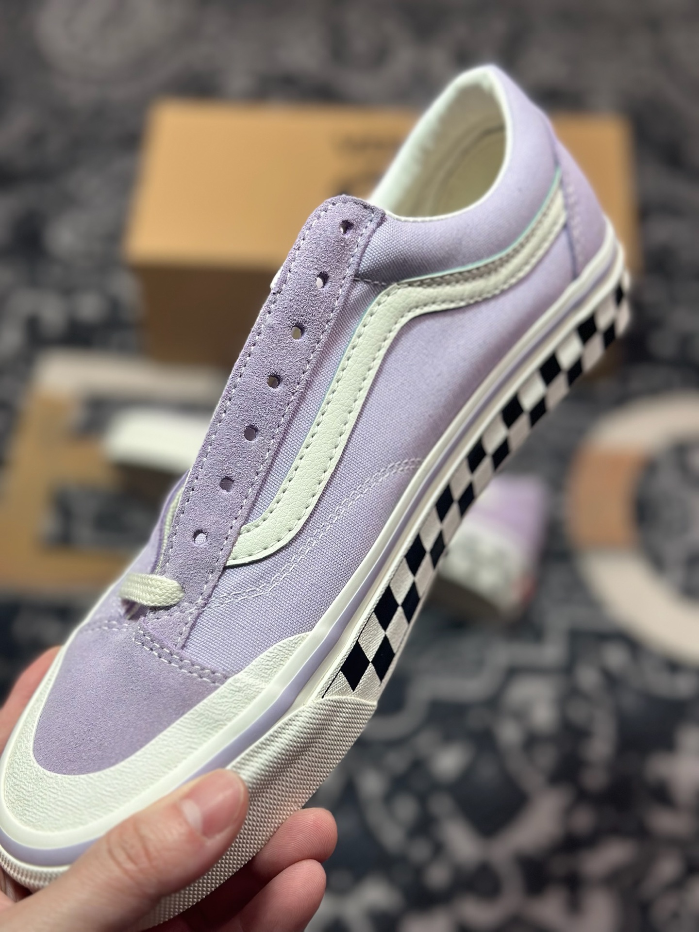A3150   Vans Old Skool Reissue 136 紫色棋盘