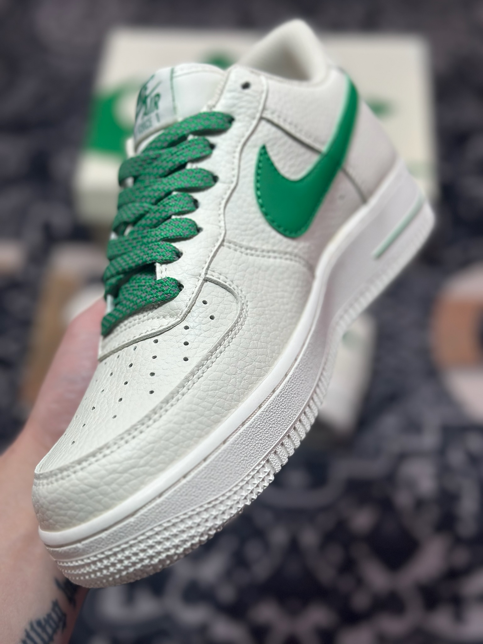 Nike Air Force 1 Low 07 白绿小钩 DD8959-707