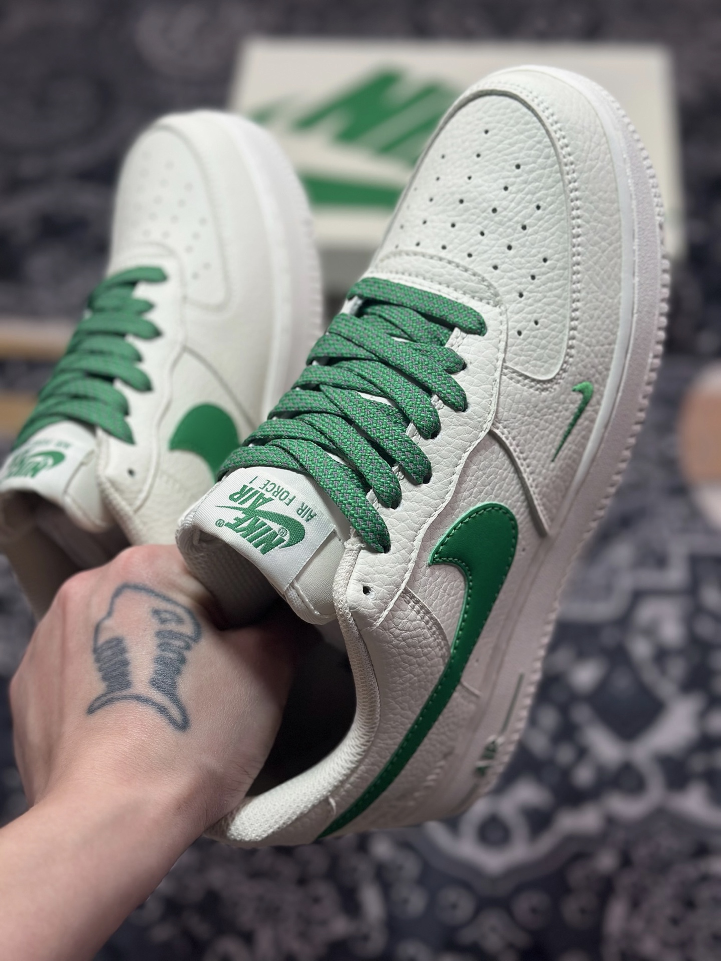 Nike Air Force 1 Low 07 白绿小钩 DD8959-707