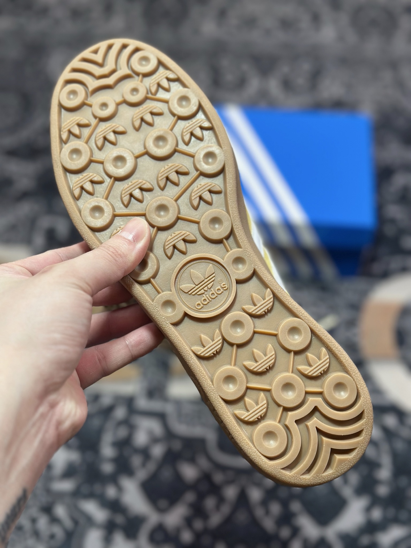 A4160  adidas Originals Gazelle INdoor 黄棕 三叶草休闲防滑耐磨低帮板鞋   JI3523