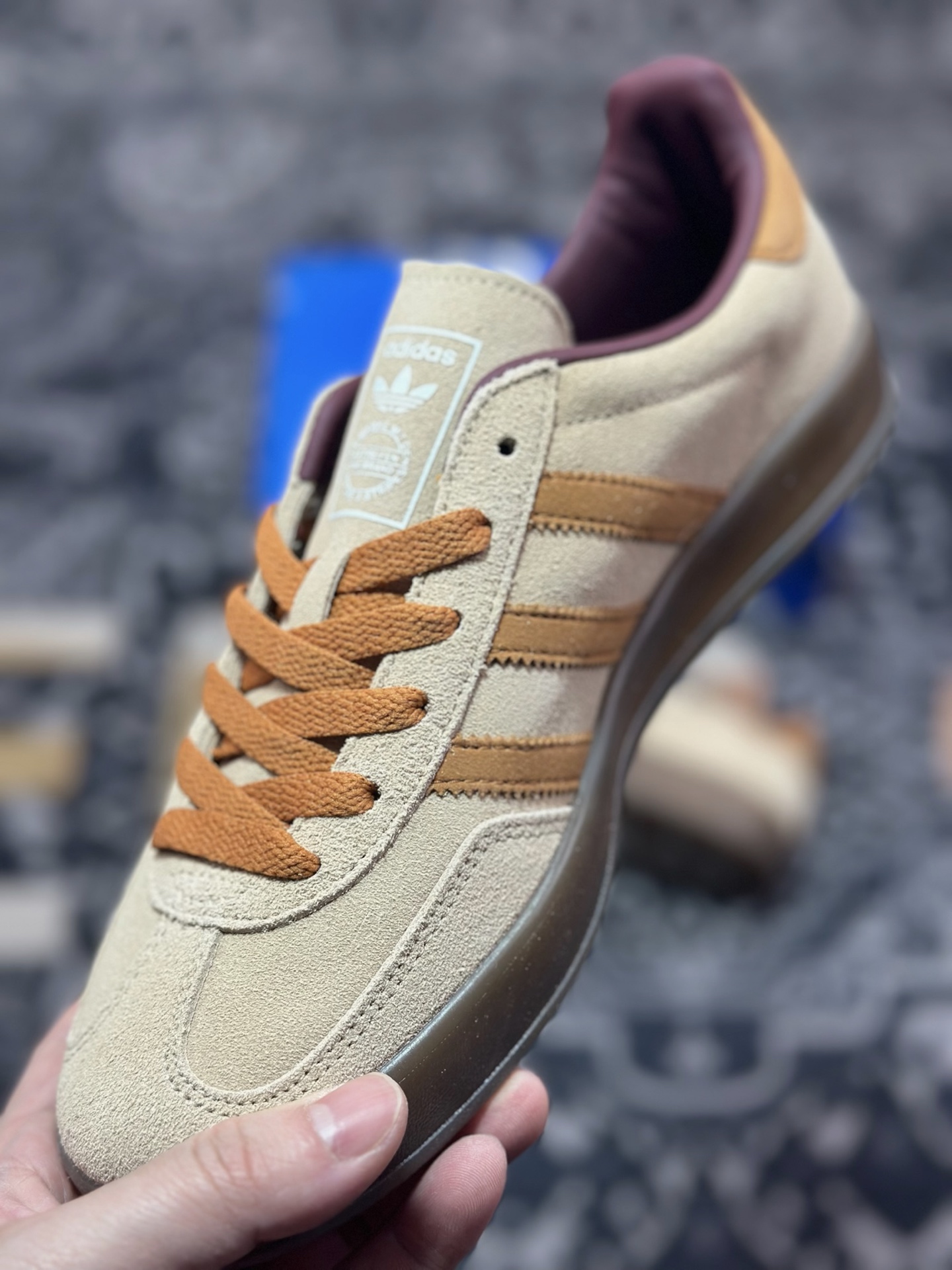 A4160  AD Originals Gazelle Indoor 棕灰 三叶草复古休闲运动板鞋  JH5412