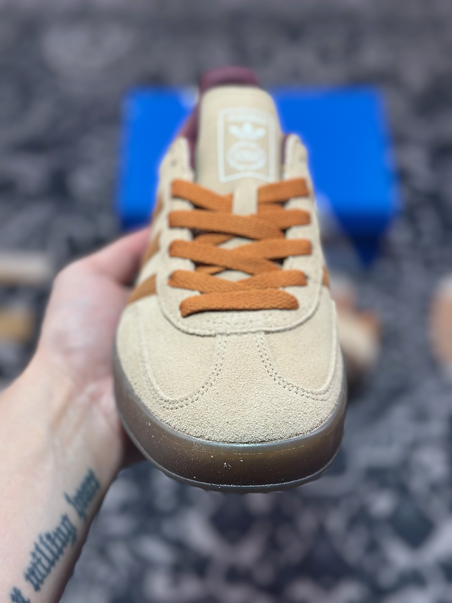 A4160  AD Originals Gazelle Indoor 棕灰 三叶草复古休闲运动板鞋  JH5412