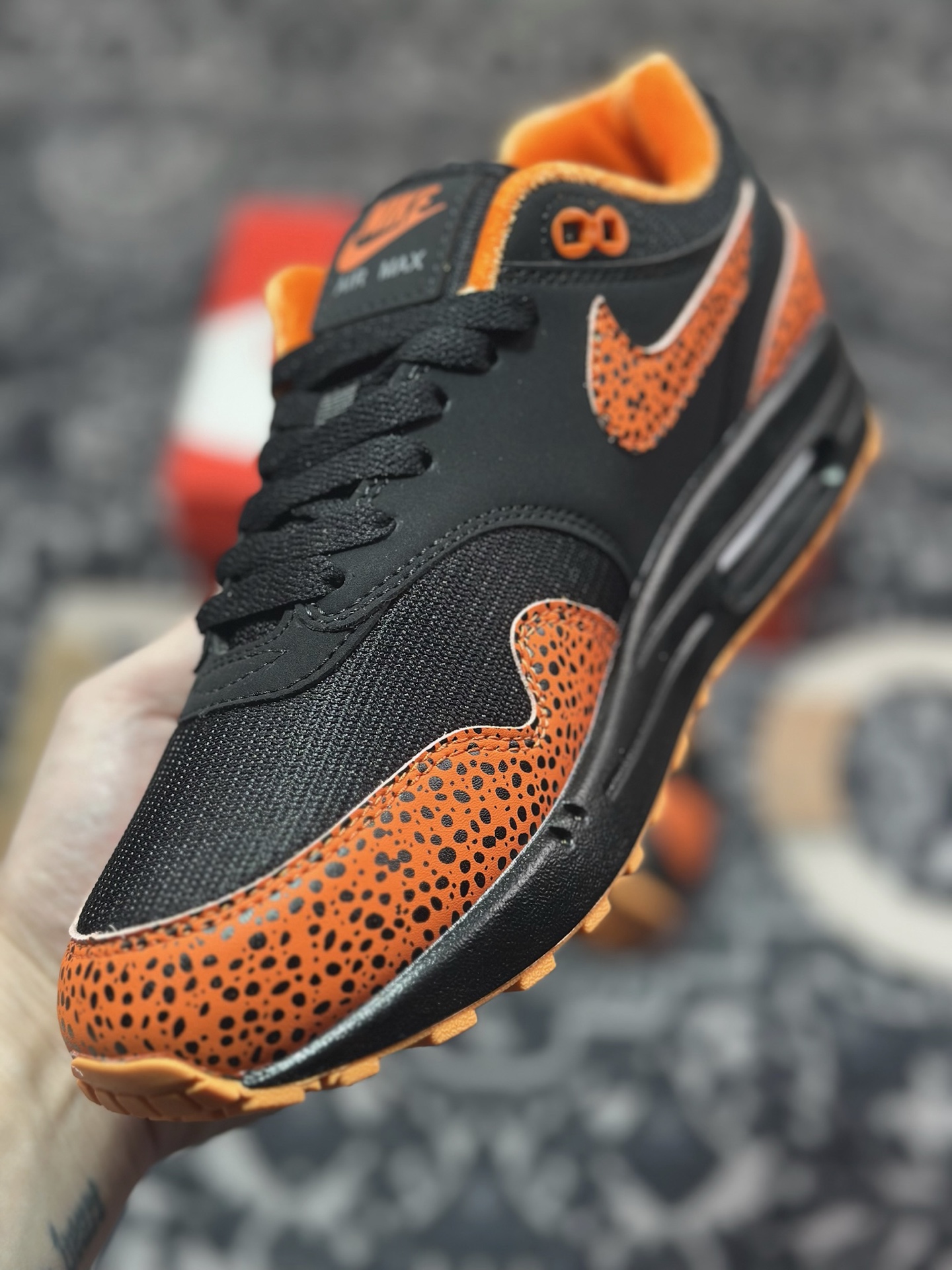 Nike Air Max 1 复刻拼接 复古休闲跑步鞋 FD3258-006
