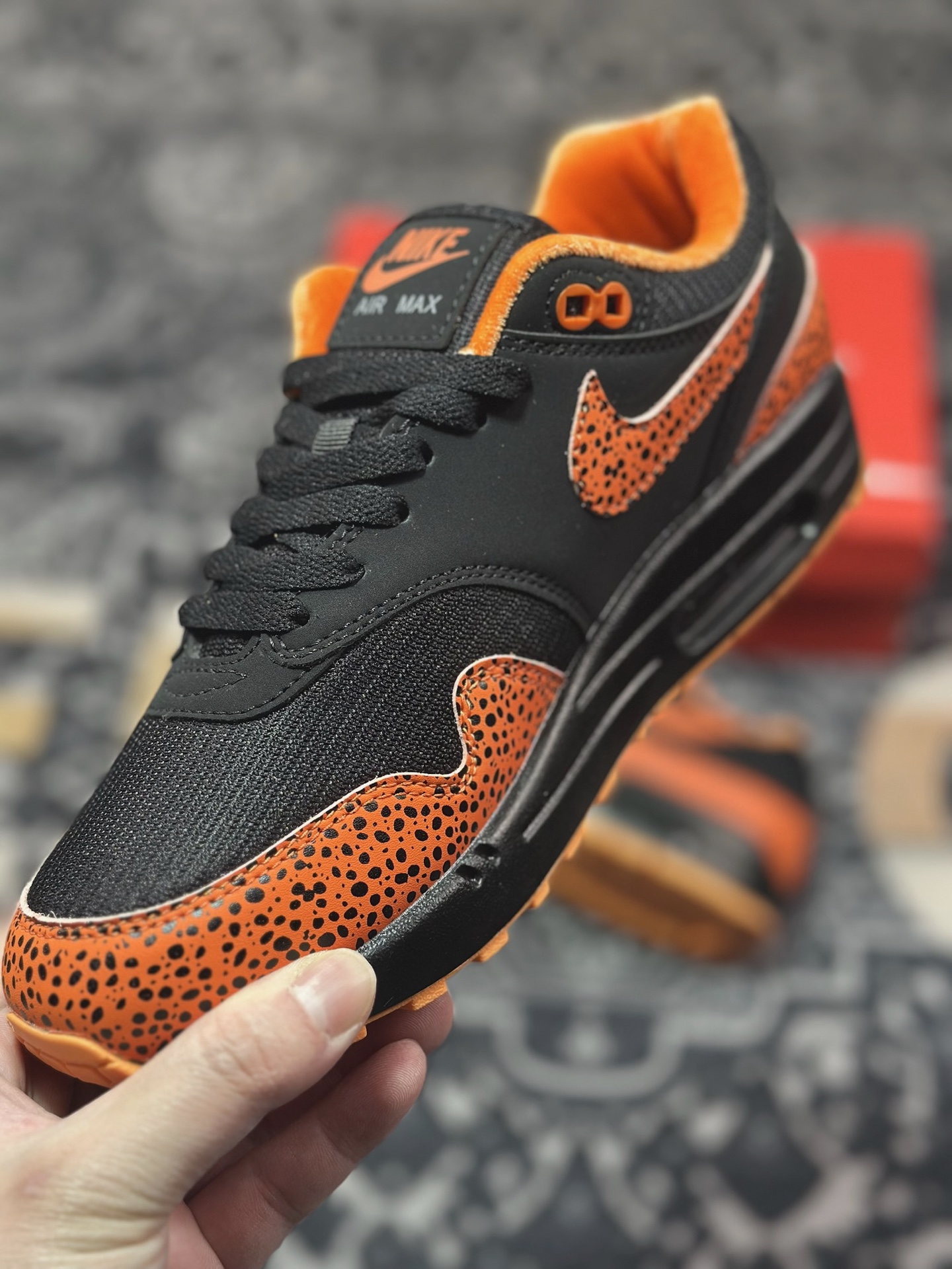 Nike Air Max 1 复刻拼接 复古休闲跑步鞋 FD3258-006