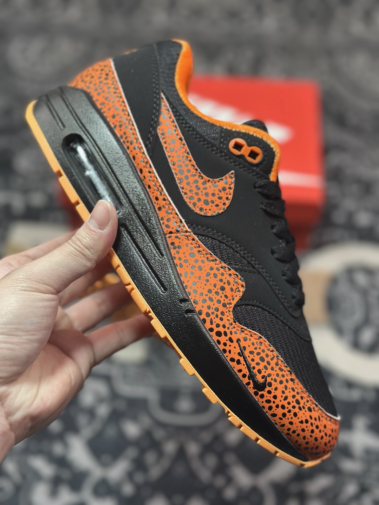 Nike Air Max 1 复刻拼接 复古休闲跑步鞋 FD3258-006
