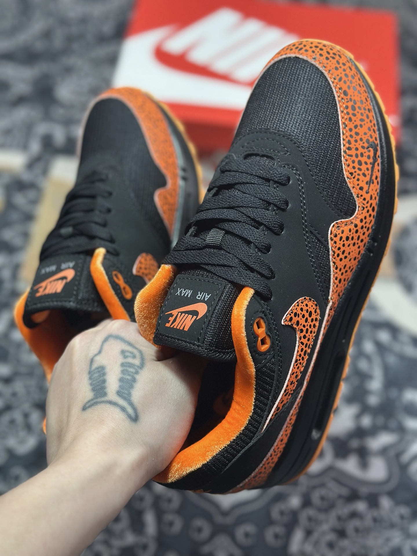 Nike Air Max 1 复刻拼接 复古休闲跑步鞋 FD3258-006