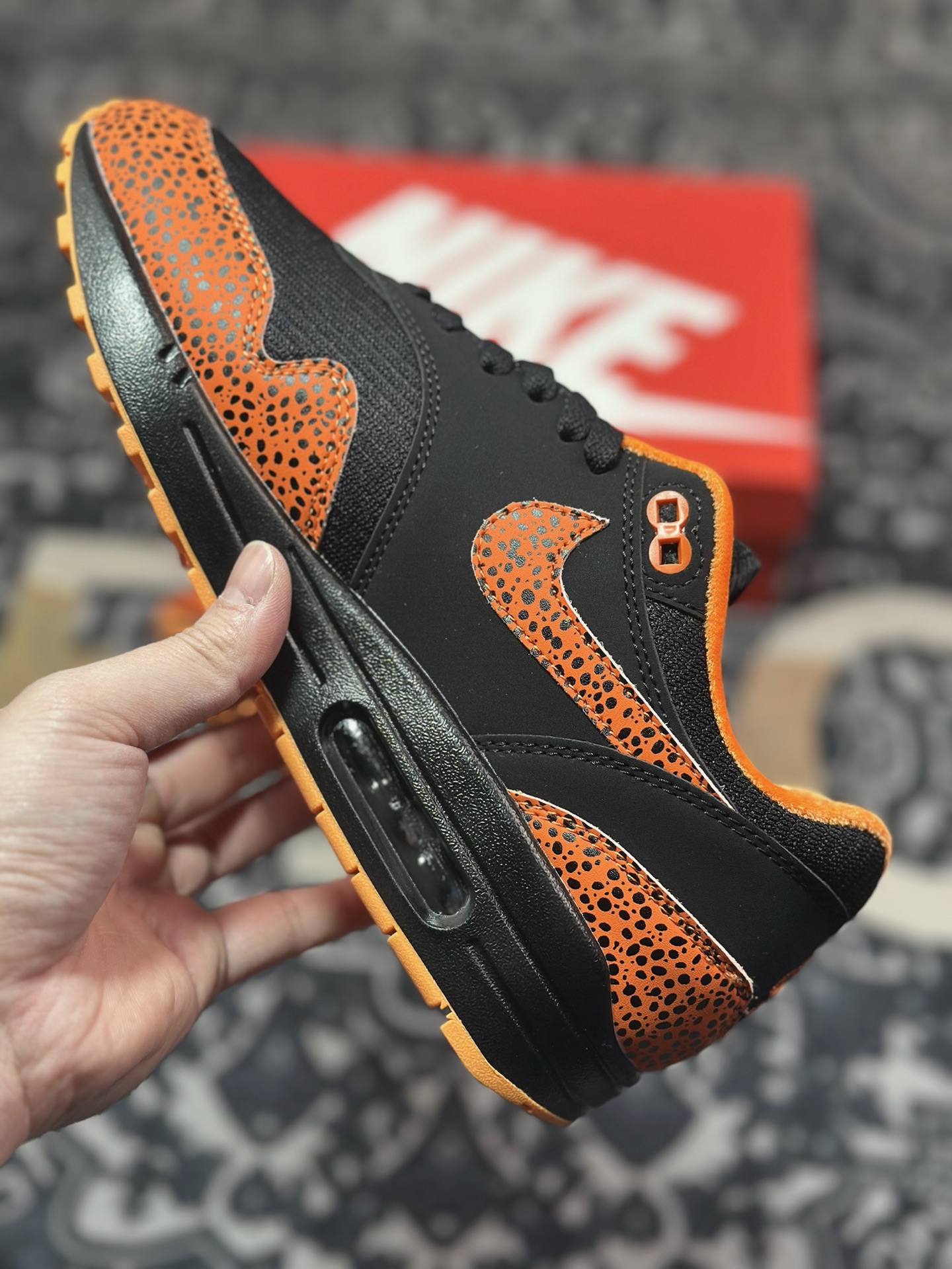 Nike Air Max 1 复刻拼接 复古休闲跑步鞋 FD3258-006