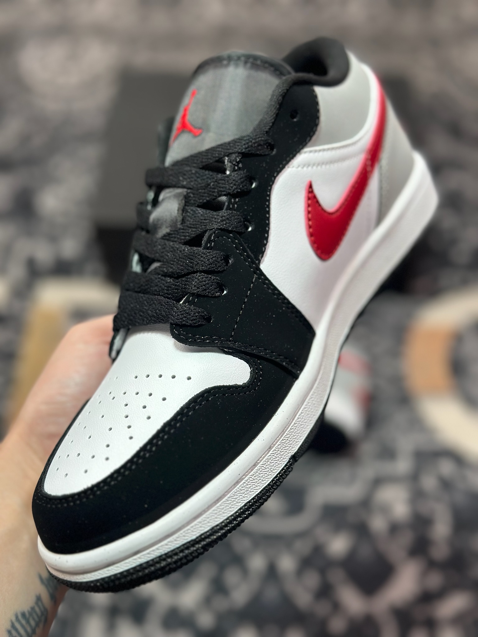 Air Jordan 1 Low 黑白红 HF3148-106