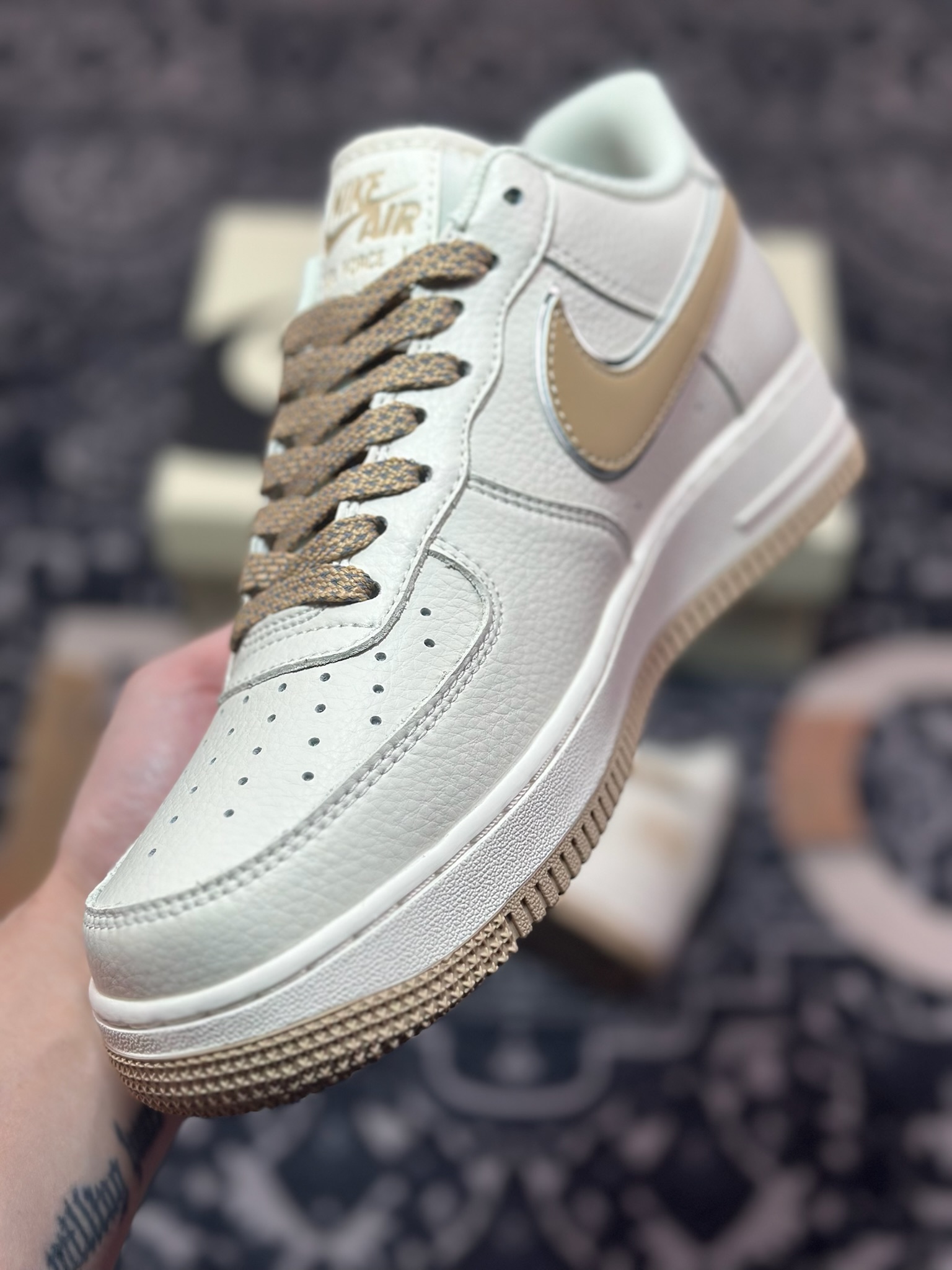 B2240  Air Force 1 '07 Low 米卡其满天星   CU1836-965
