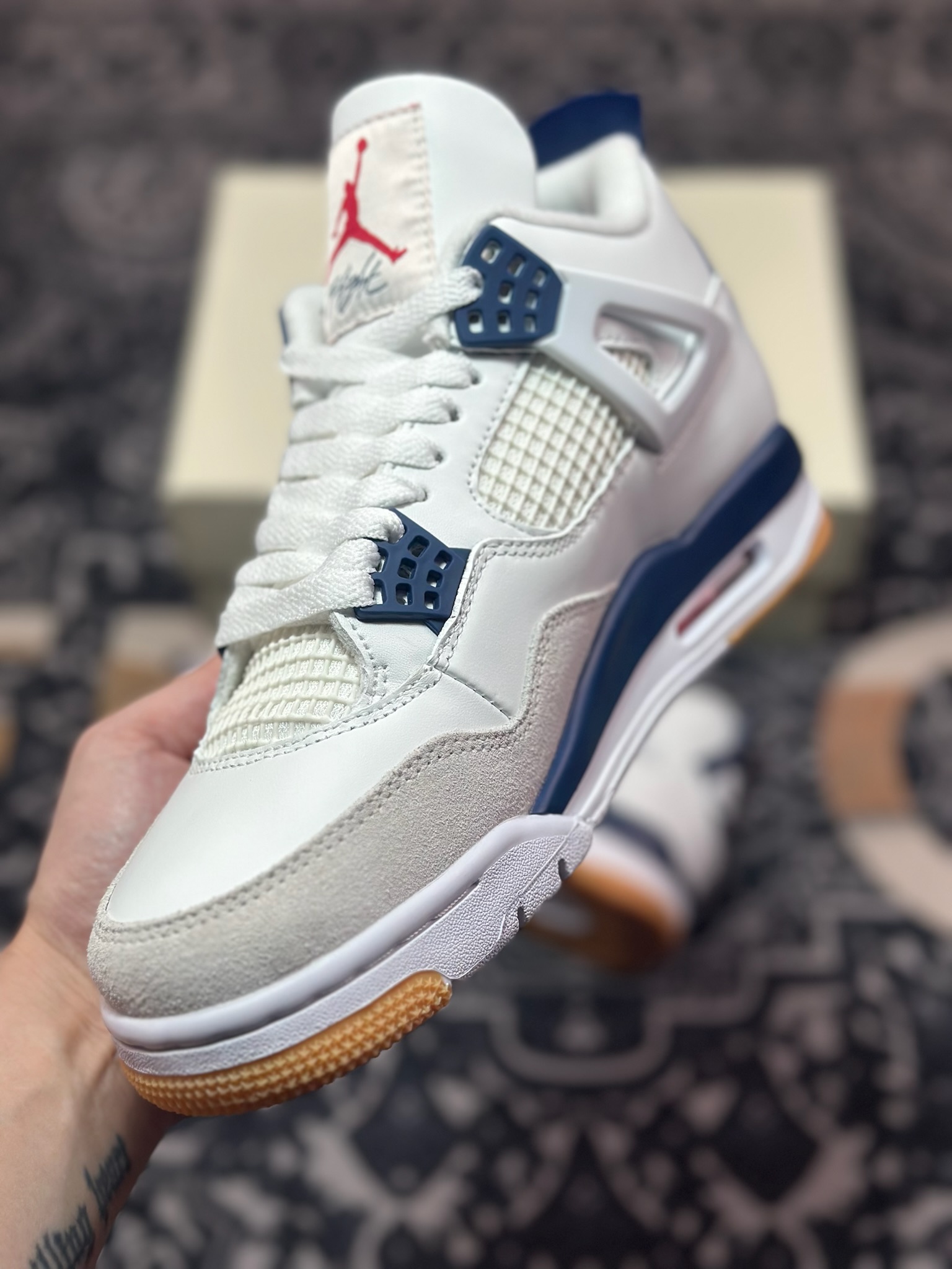 C0360  Air Jordan 4 Retro 乔丹四代“NET”  白蓝   DR5415-100