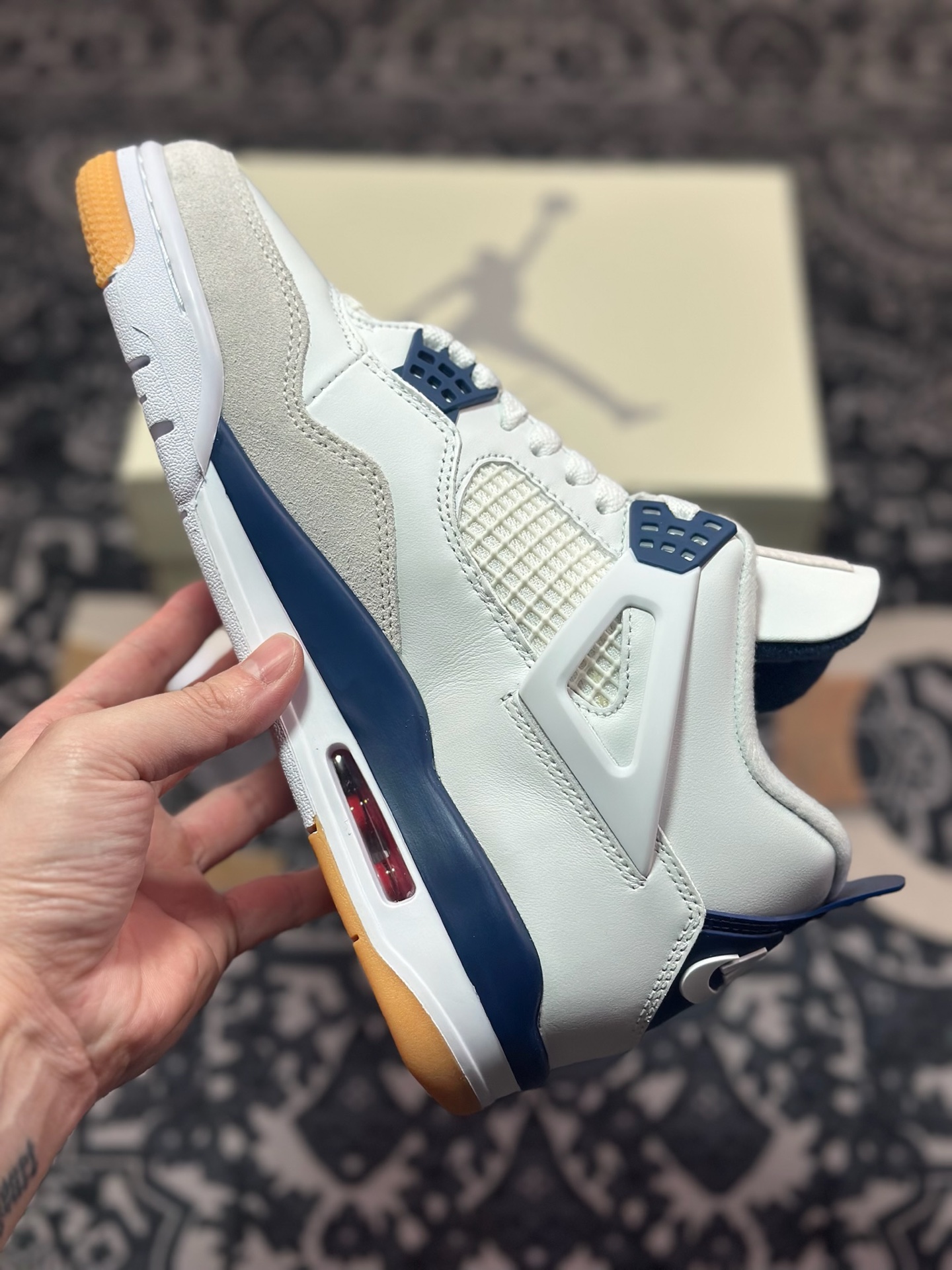 C0360  Air Jordan 4 Retro 乔丹四代“NET”  白蓝   DR5415-100