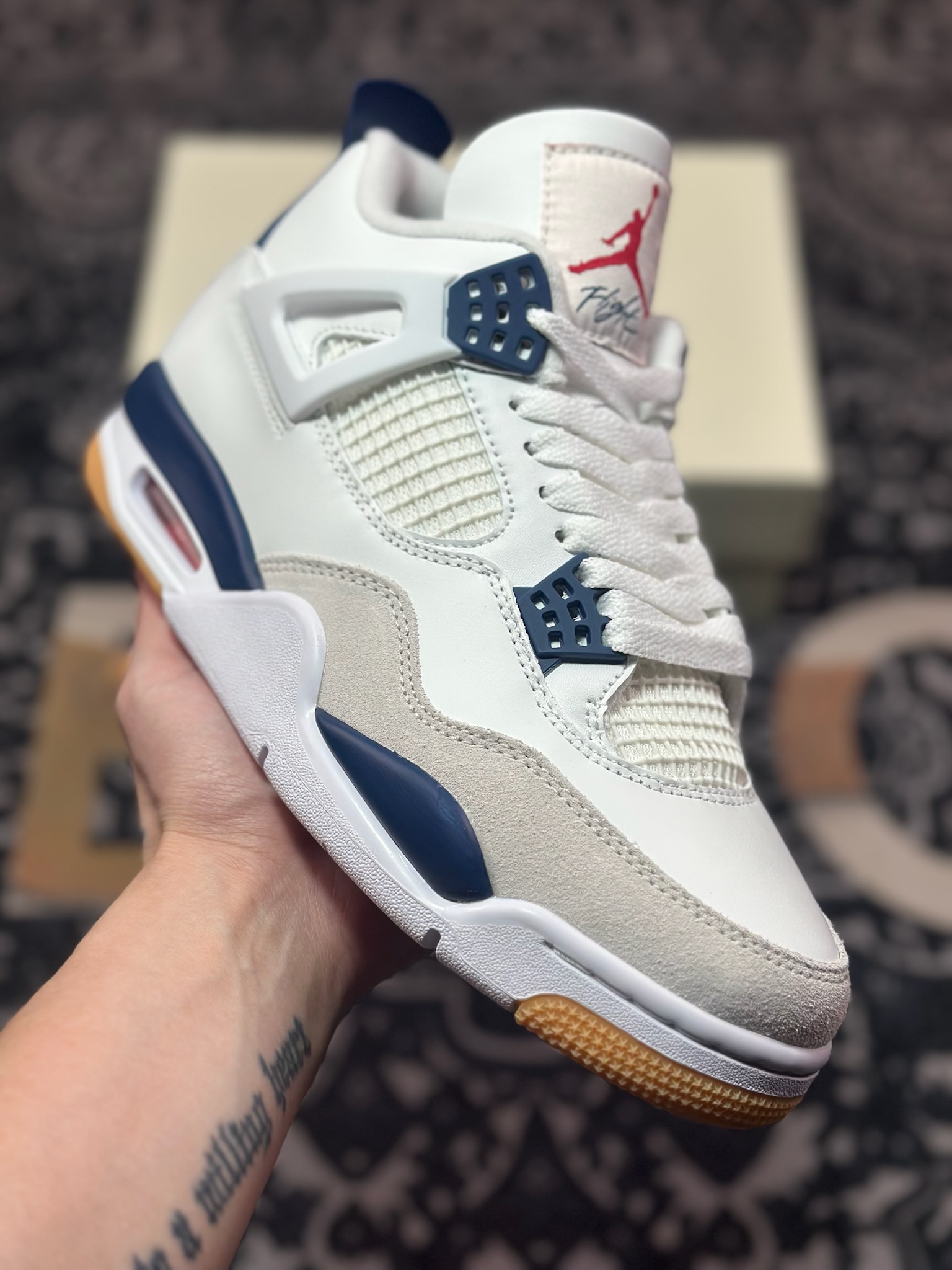 C0360  Air Jordan 4 Retro 乔丹四代“NET”  白蓝   DR5415-100