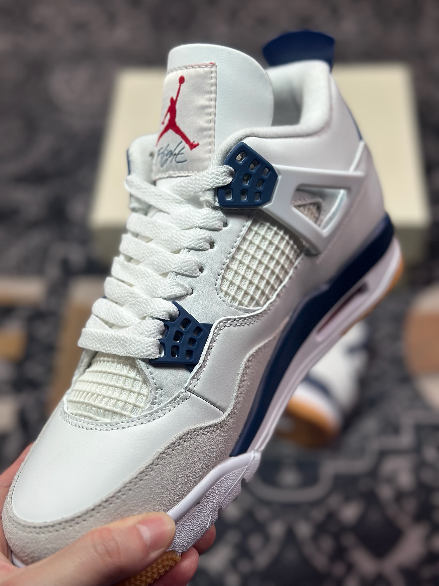 C0360  Air Jordan 4 Retro 乔丹四代“NET”  白蓝   DR5415-100
