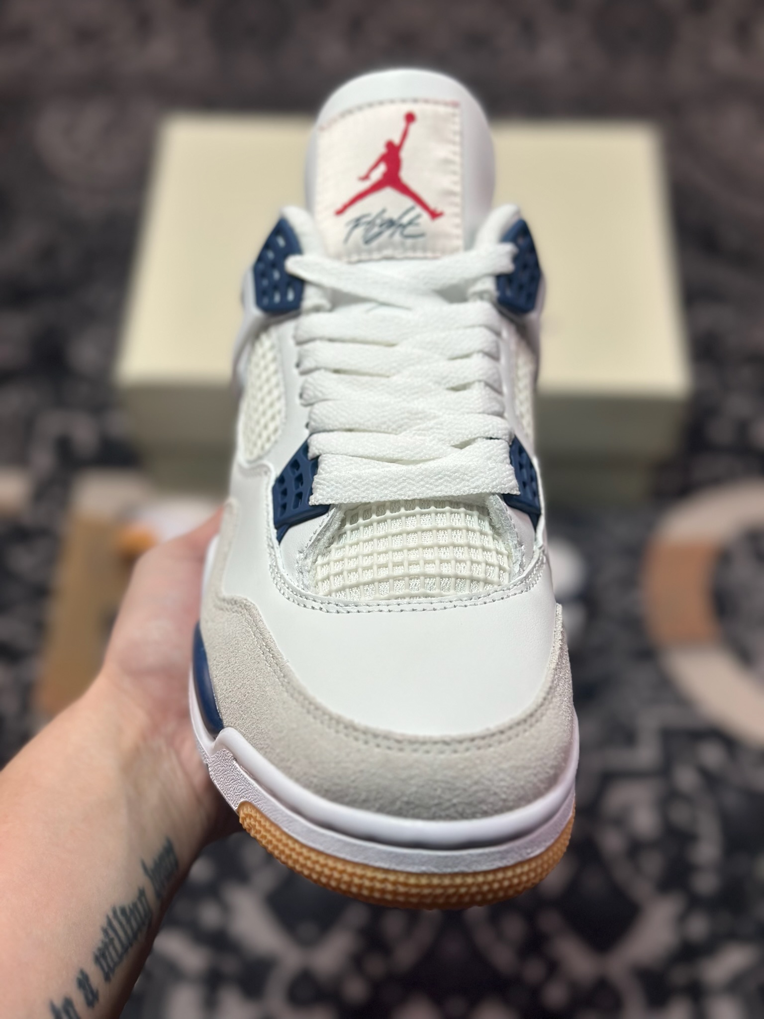 C0360  Air Jordan 4 Retro 乔丹四代“NET”  白蓝   DR5415-100