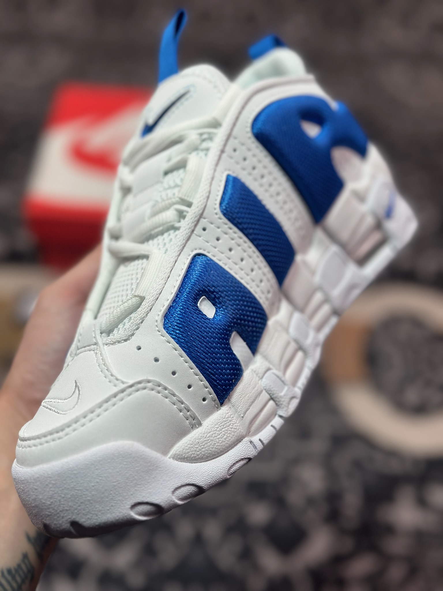 B4260  NK Air More Uptempo Low 大AIR皮蓬复古篮球鞋 FZ3055-101