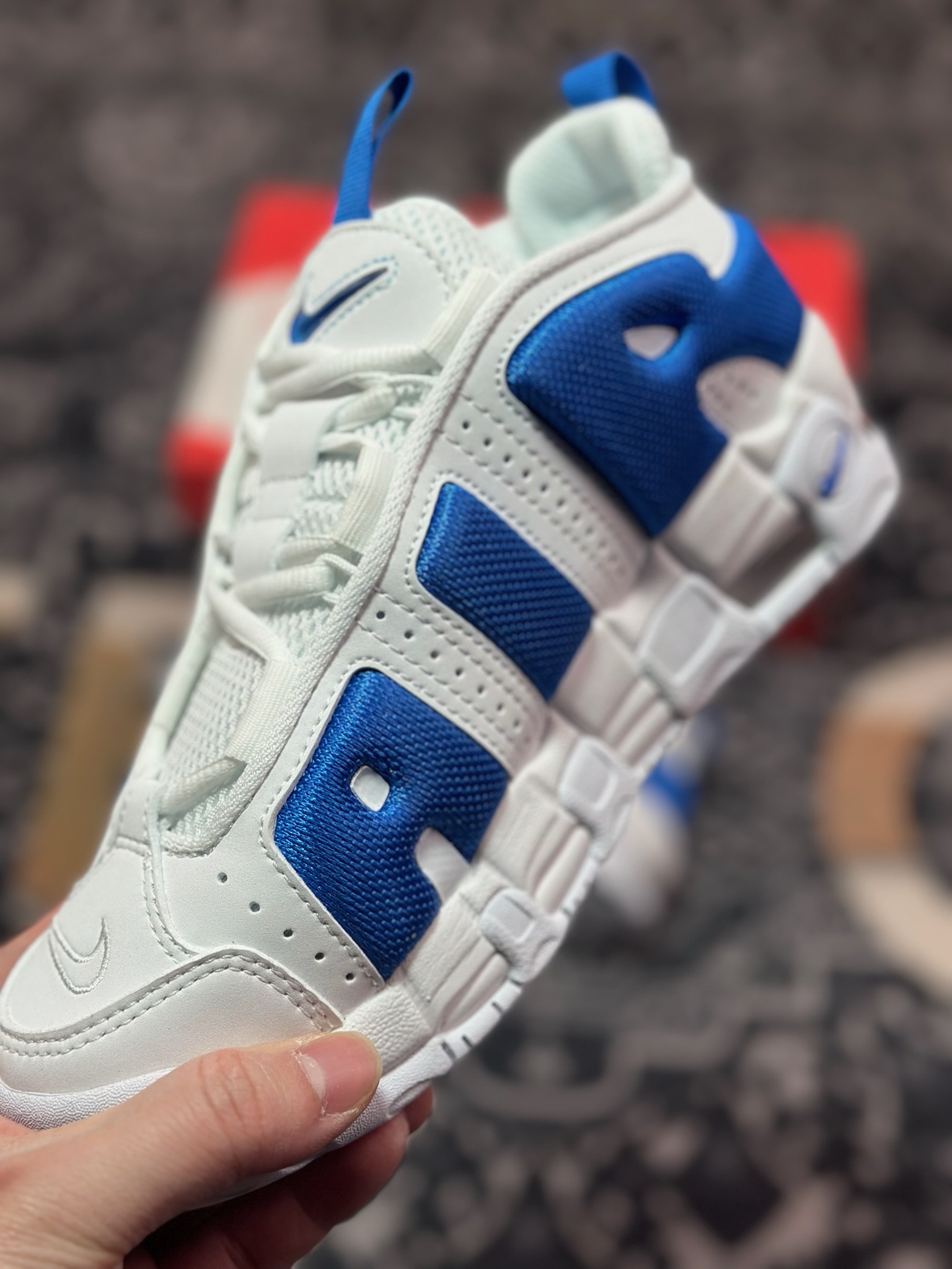 B4260  NK Air More Uptempo Low 大AIR皮蓬复古篮球鞋 FZ3055-101