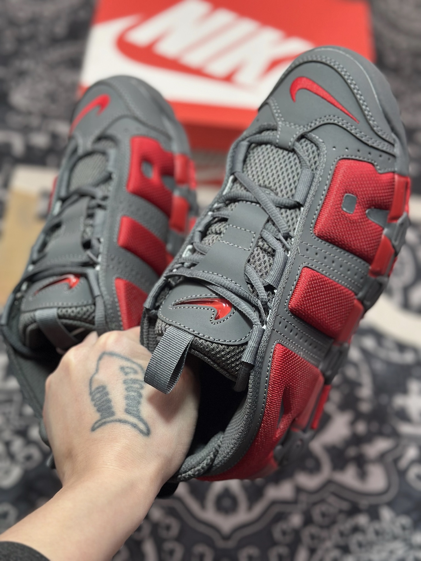 B4260  NK Air More Uptempo Low 大AIR皮蓬复古篮球鞋 FZ3055-002