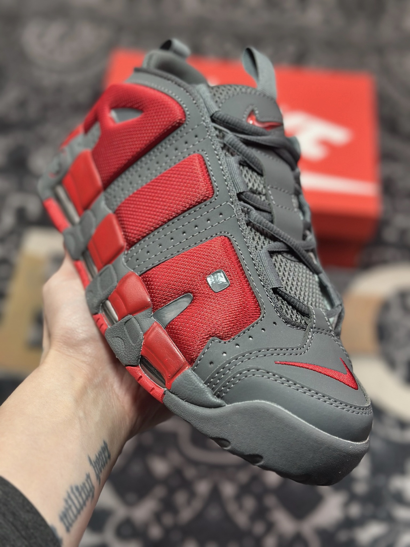B4260  NK Air More Uptempo Low 大AIR皮蓬复古篮球鞋 FZ3055-002
