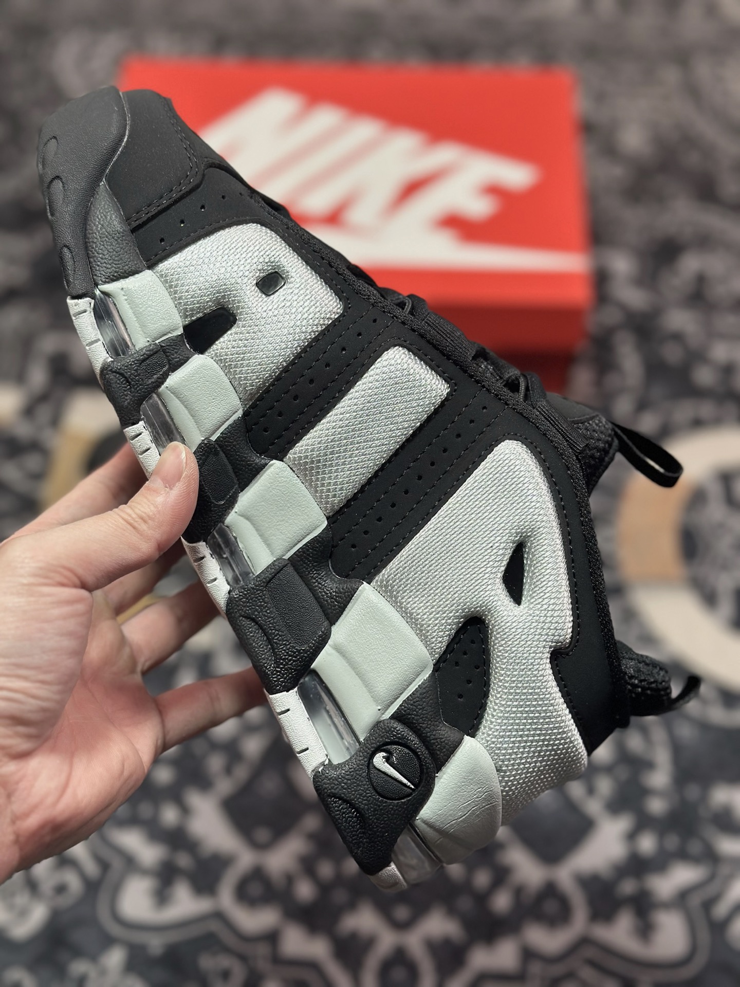 B4260  NK Air More Uptempo Low 大AIR皮蓬复古篮球鞋 FZ3055-001