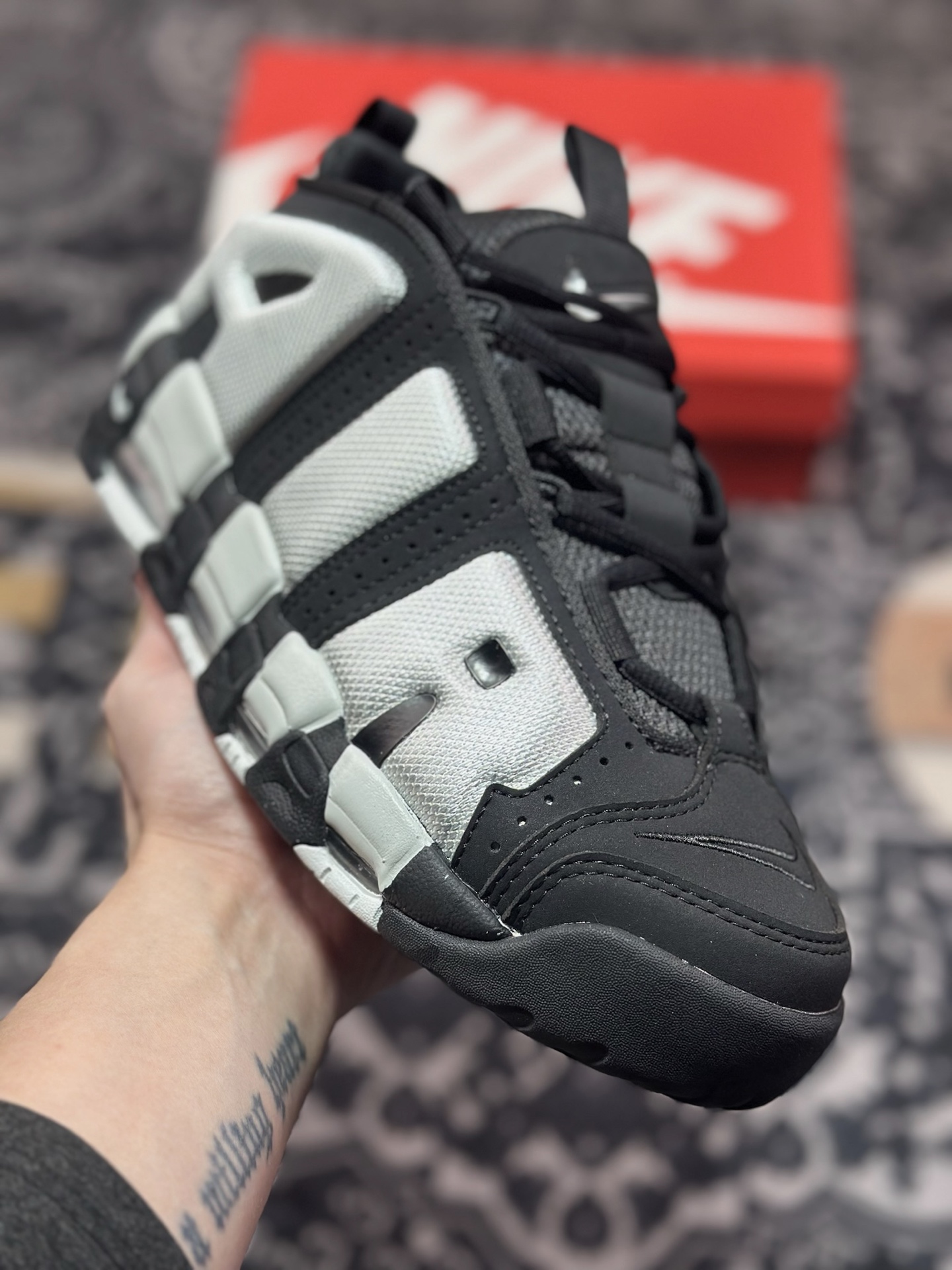 B4260  NK Air More Uptempo Low 大AIR皮蓬复古篮球鞋 FZ3055-001