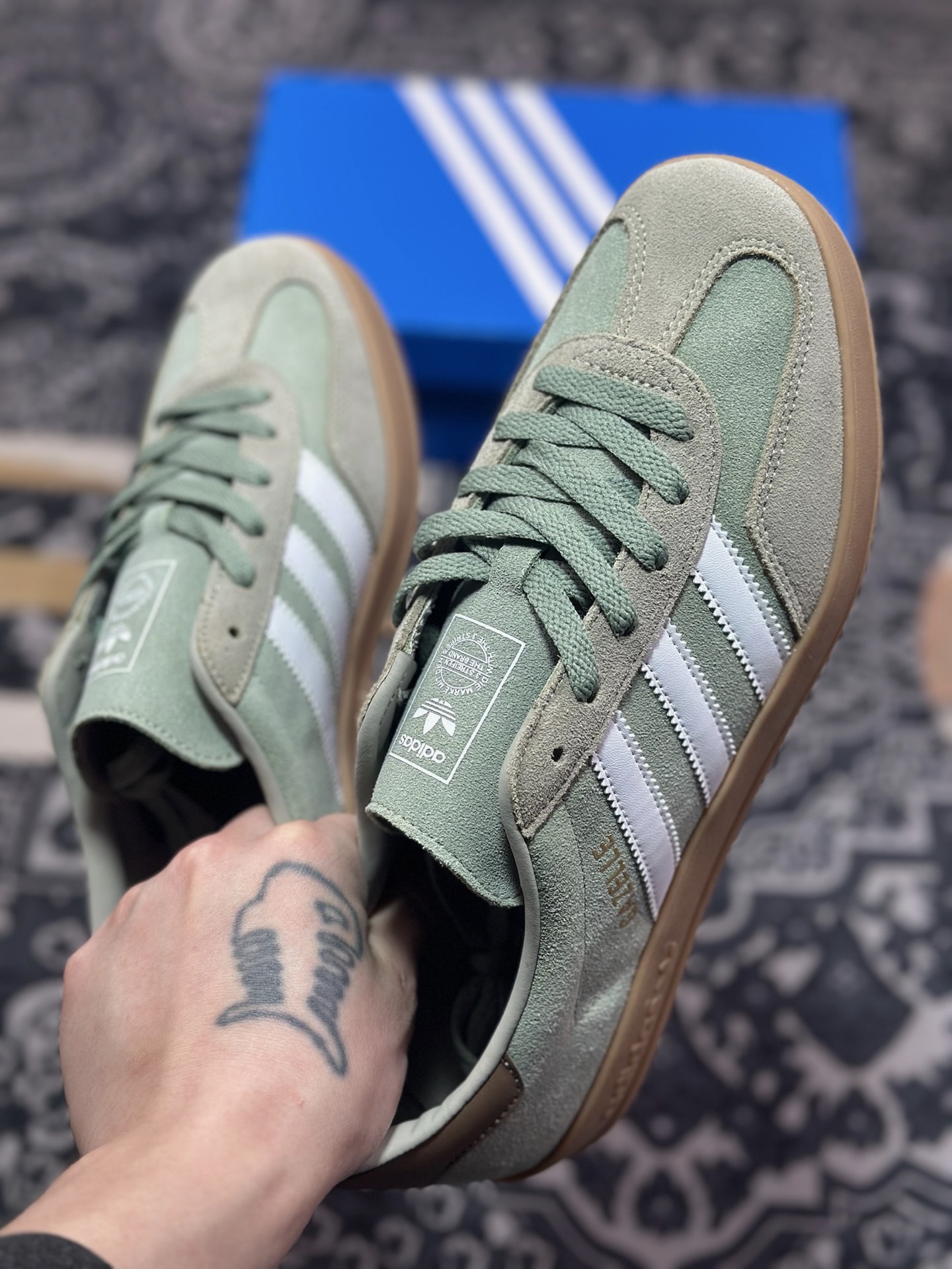 A4160  adidas Originals Gazelle INdoor  三叶草休闲防滑耐磨低帮板鞋   JI3526