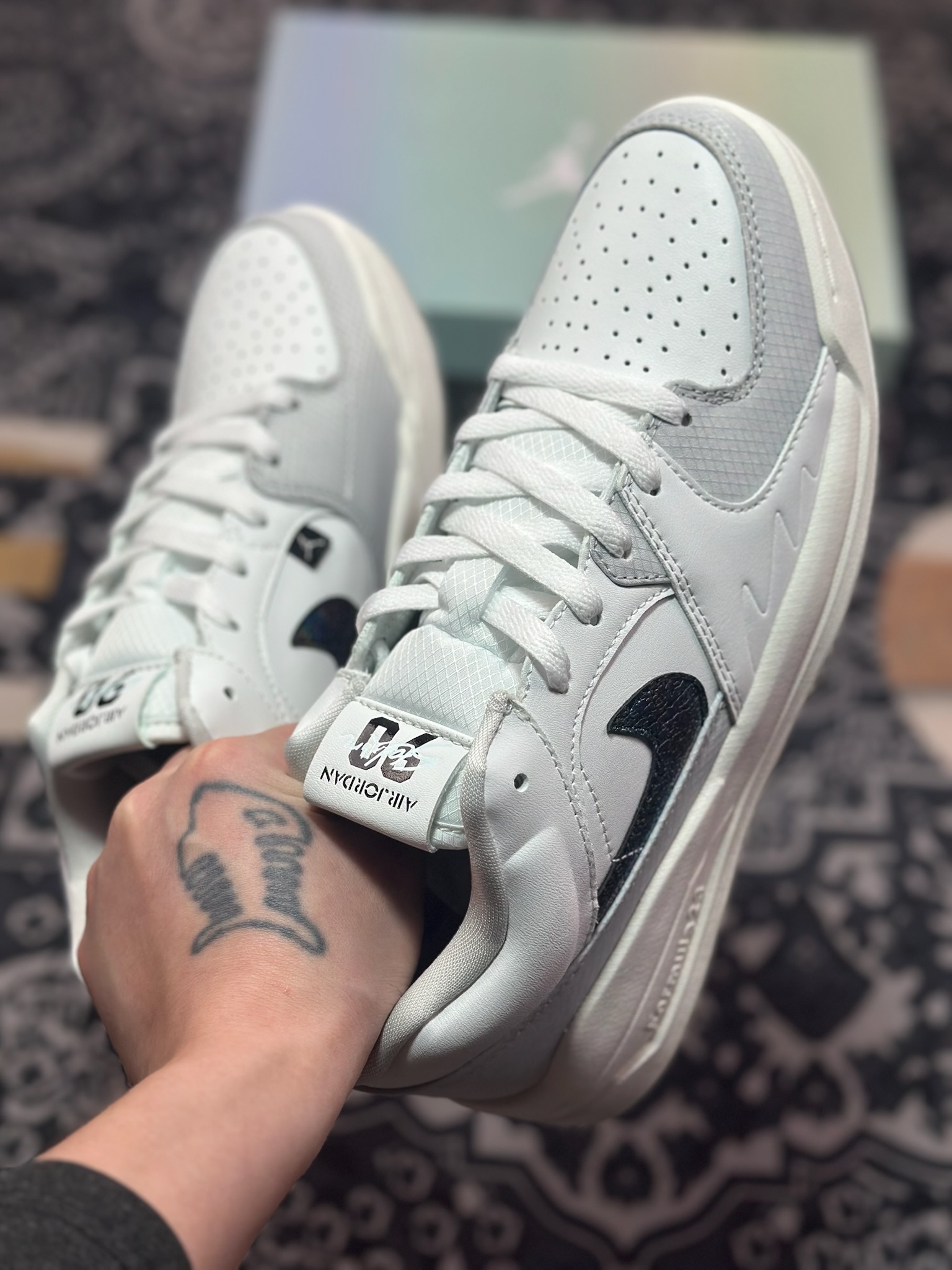 Air Jordan Stadium 90 CNY 蛇年白色 复古耐磨低帮休闲跑步鞋 HV4092-100