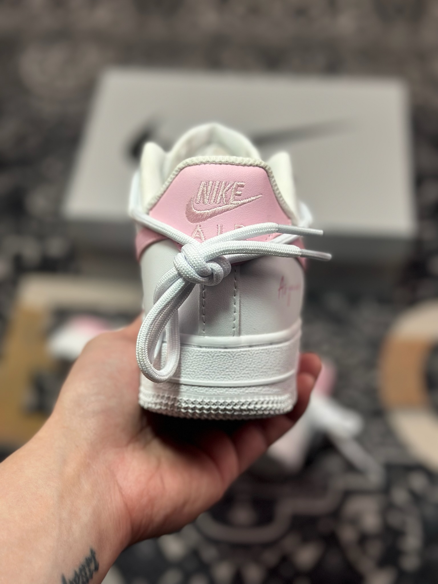 B4260  Nike Air Force 1 Low 07 白粉渐变绑带 GQ2288-802