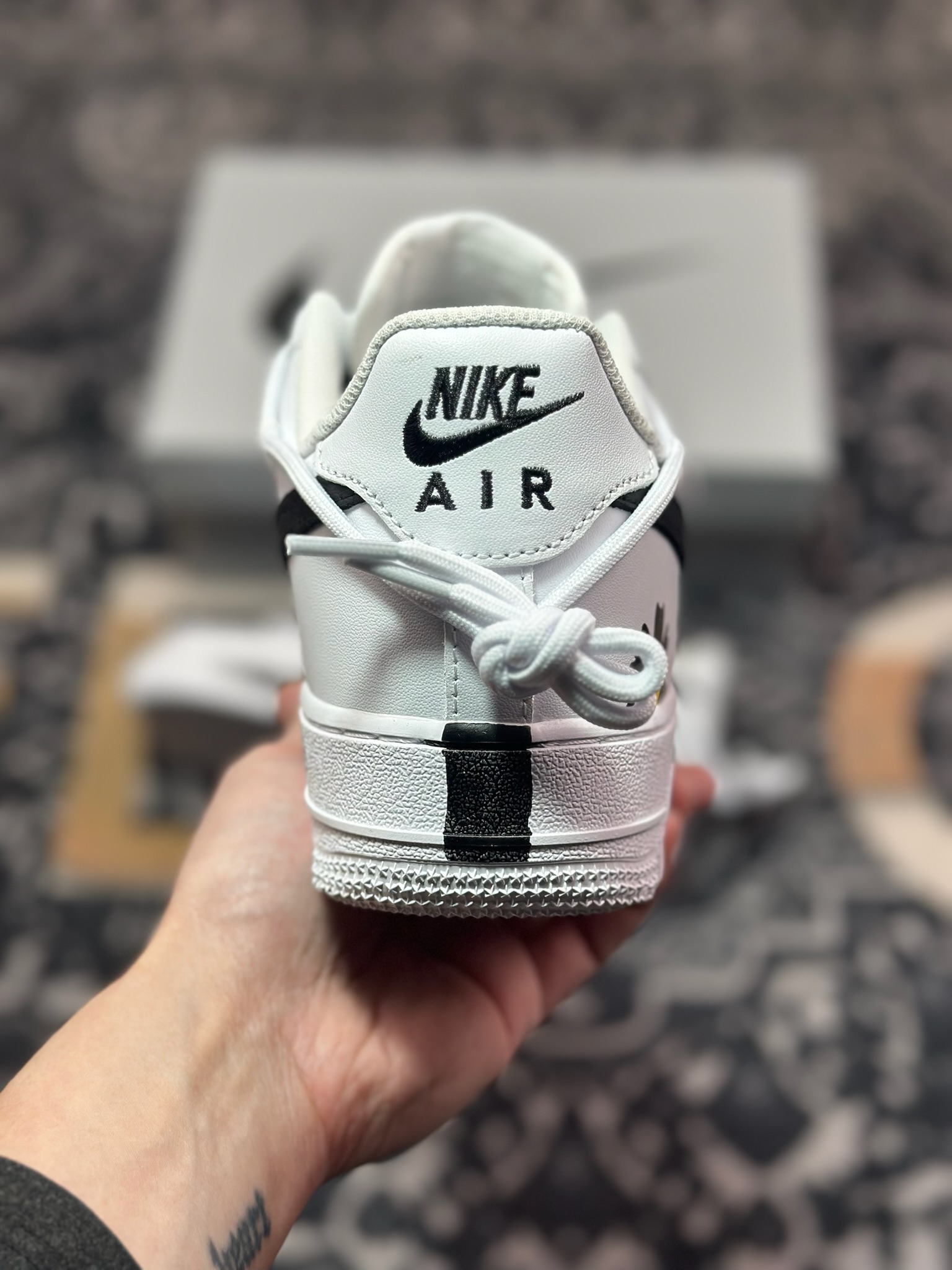 B4260  Air Force 1 Low 07 白黑绑带雏菊  CK0316-060