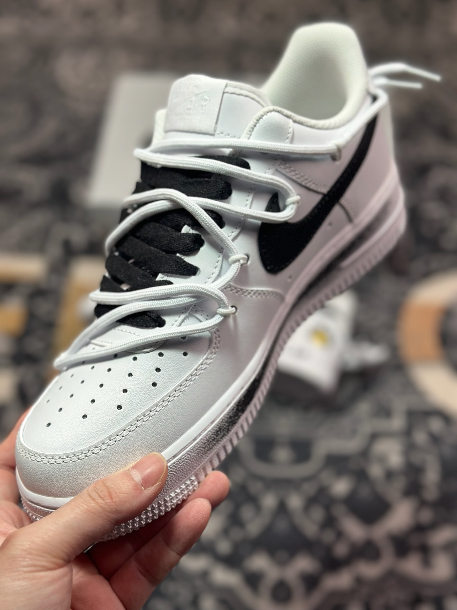 B4260  Air Force 1 Low 07 白黑绑带雏菊  CK0316-060