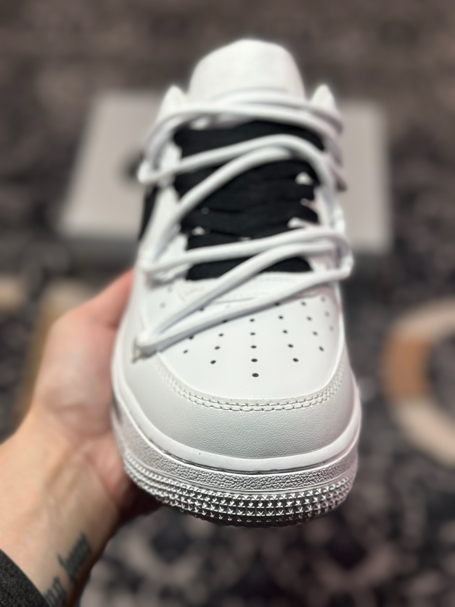 B4260  Air Force 1 Low 07 白黑绑带雏菊  CK0316-060