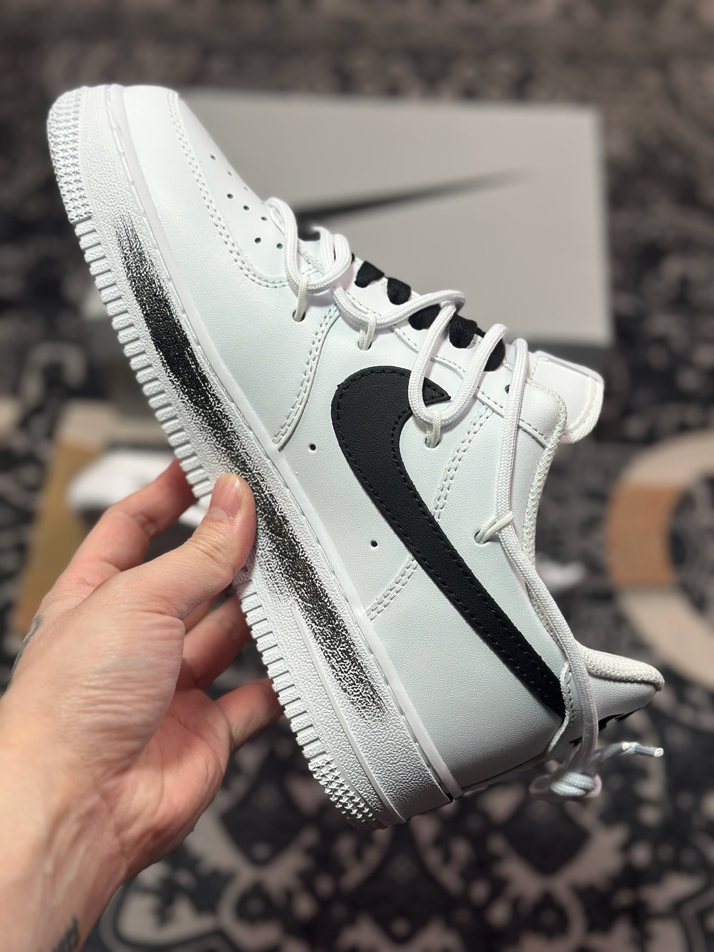 B4260  Air Force 1 Low 07 白黑绑带雏菊  CK0316-060
