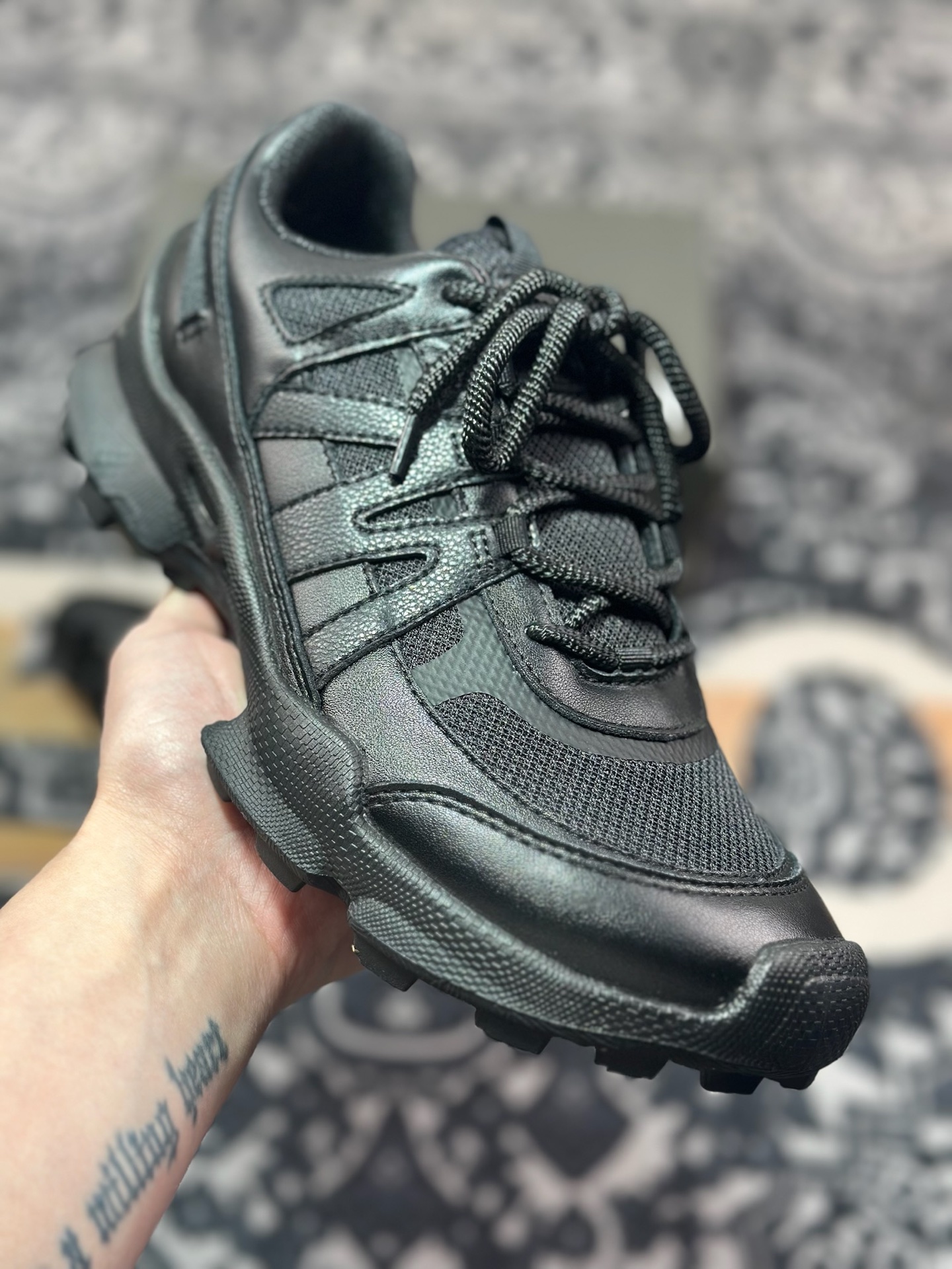 B7300 爱步ECCO Men's Biom C-trail Sneaker 越野C系列低帮系运动鞋“皮革全黑” 803254 51094