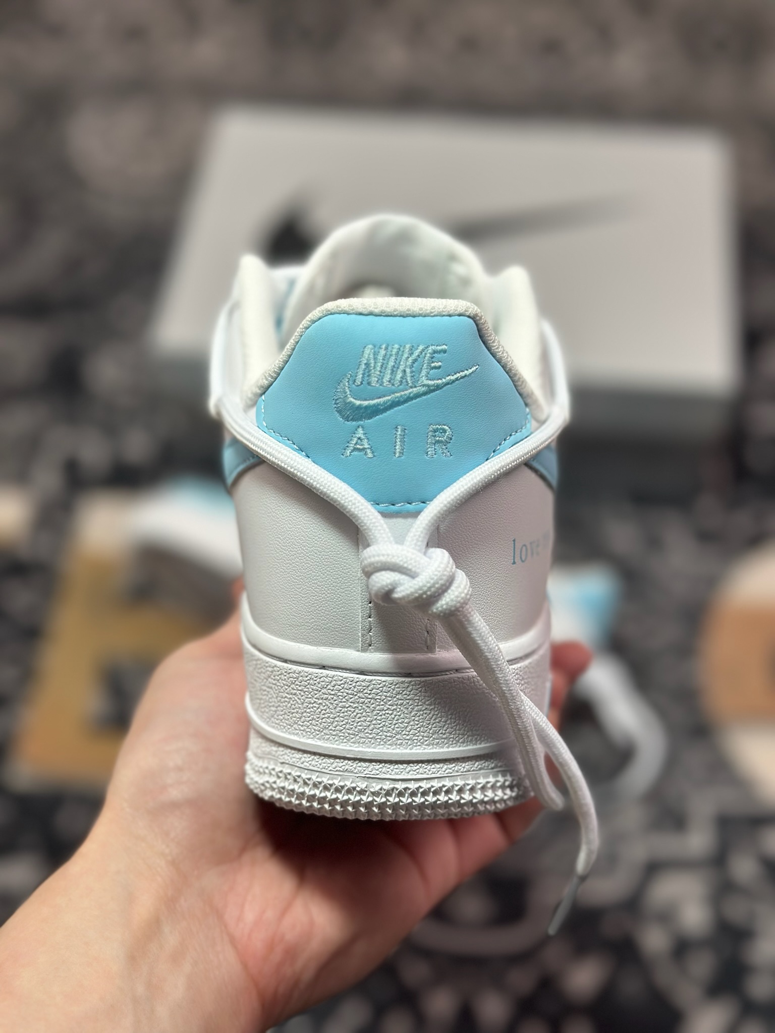 B4260  Nike Air Force 1 Low 07 白蓝涂鸦绑带  GQ2288-801