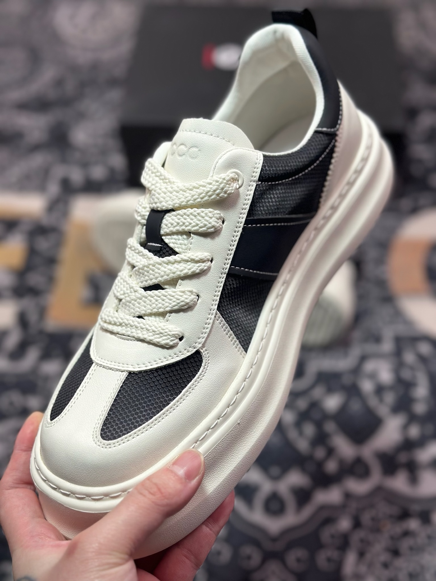 B5280  ECCO爱步男款休闲鞋 25年新品舒适耐磨平底板鞋