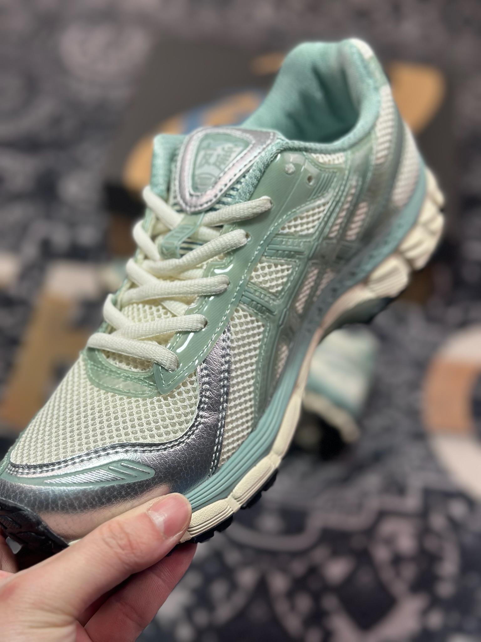 A9220  kith x Asics Gel-Kayano 12.1 亚瑟士联名百搭休闲运动慢跑鞋   1203A675-100