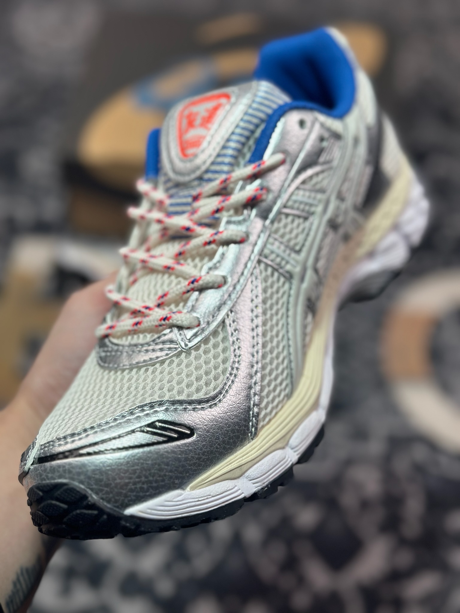 A9220  kith x Asics Gel-Kayano 12.1 亚瑟士联名百搭休闲运动慢跑鞋  1203A555-101
