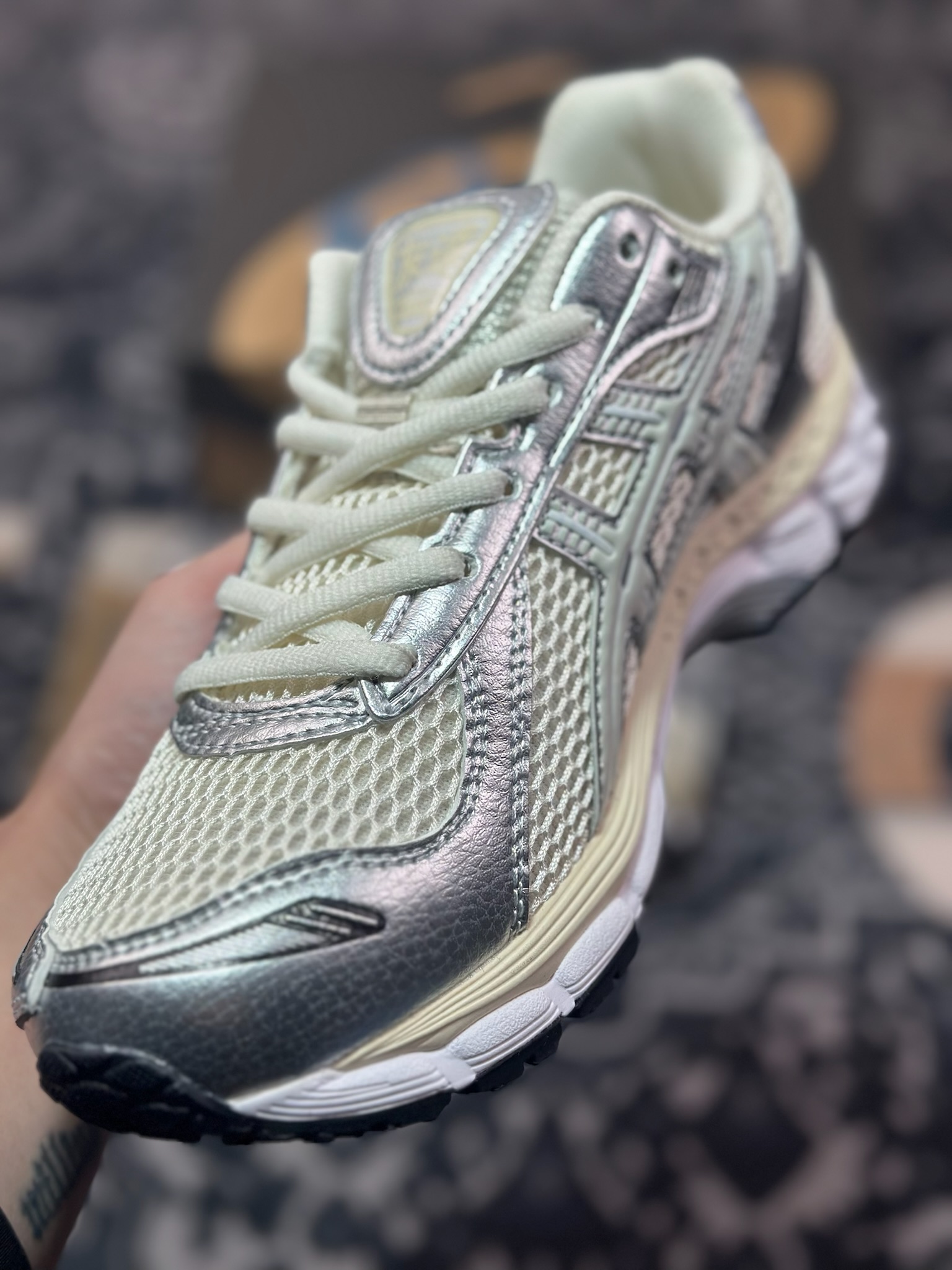 A9220  kith x Asics Gel-Kayano 12.1 亚瑟士联名百搭休闲运动慢跑鞋   1203A555-100