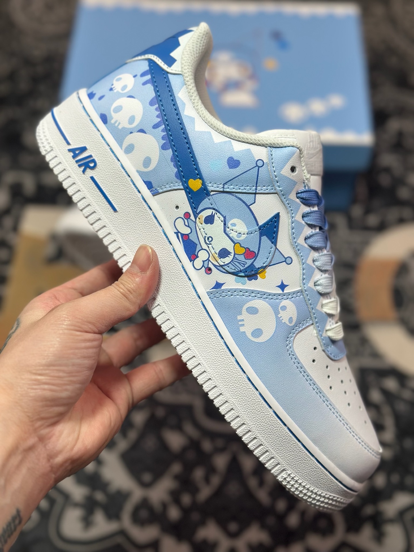 A8200  Nike Air Force 1 Low 白蓝库洛米定制款   CW2288-111