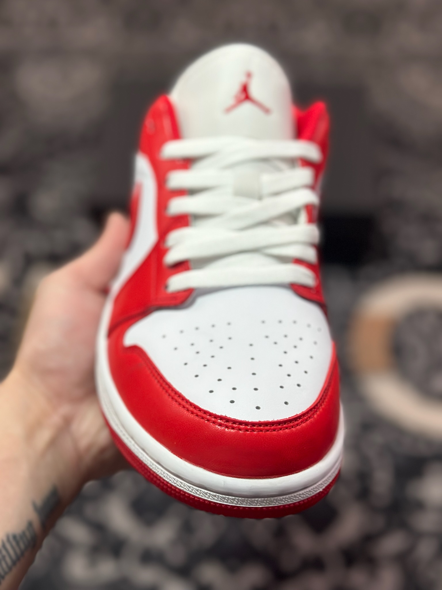A6200  Air Jordan 1 Low 白红  553558-166
