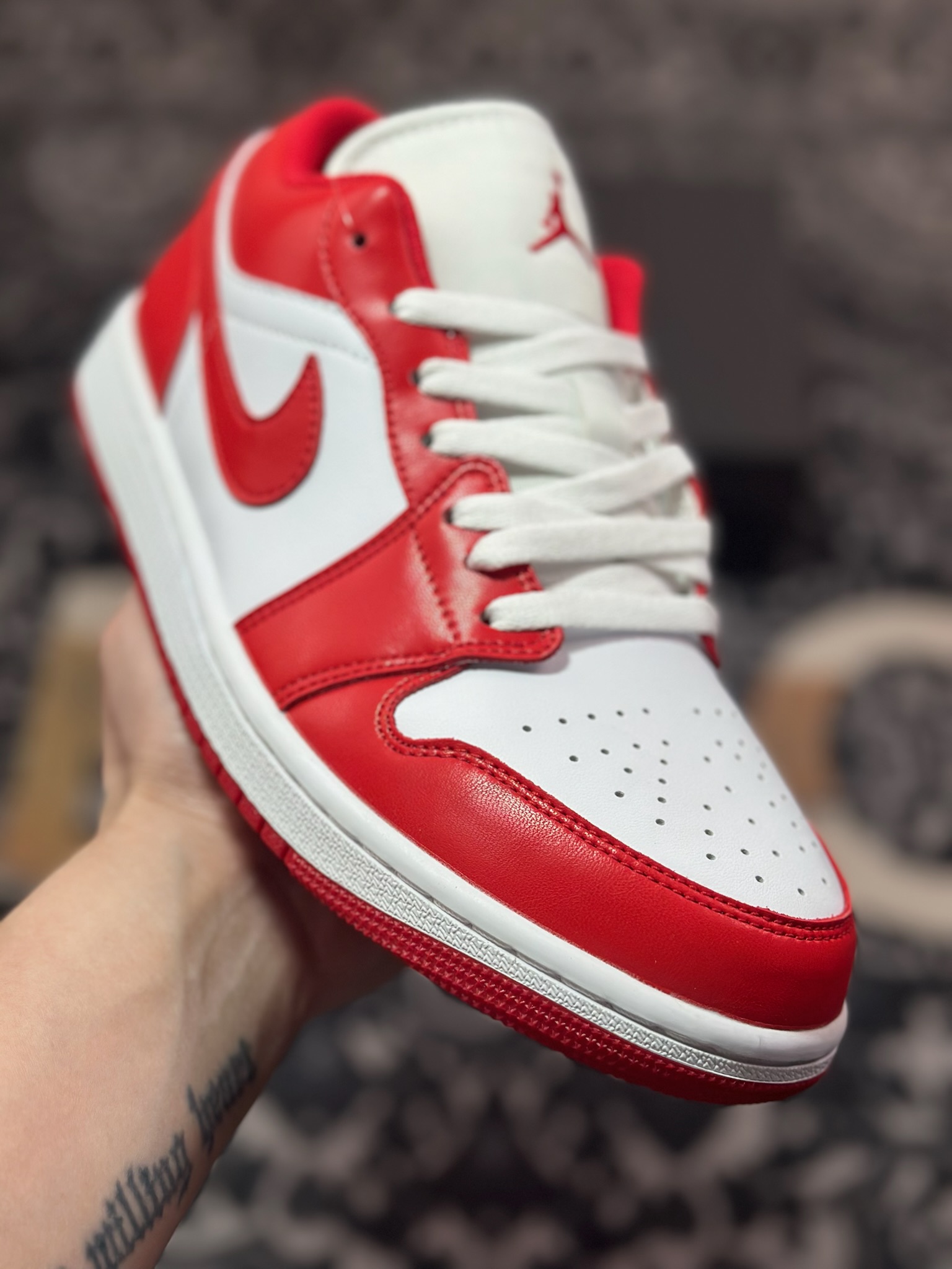 A6200  Air Jordan 1 Low 白红  553558-166