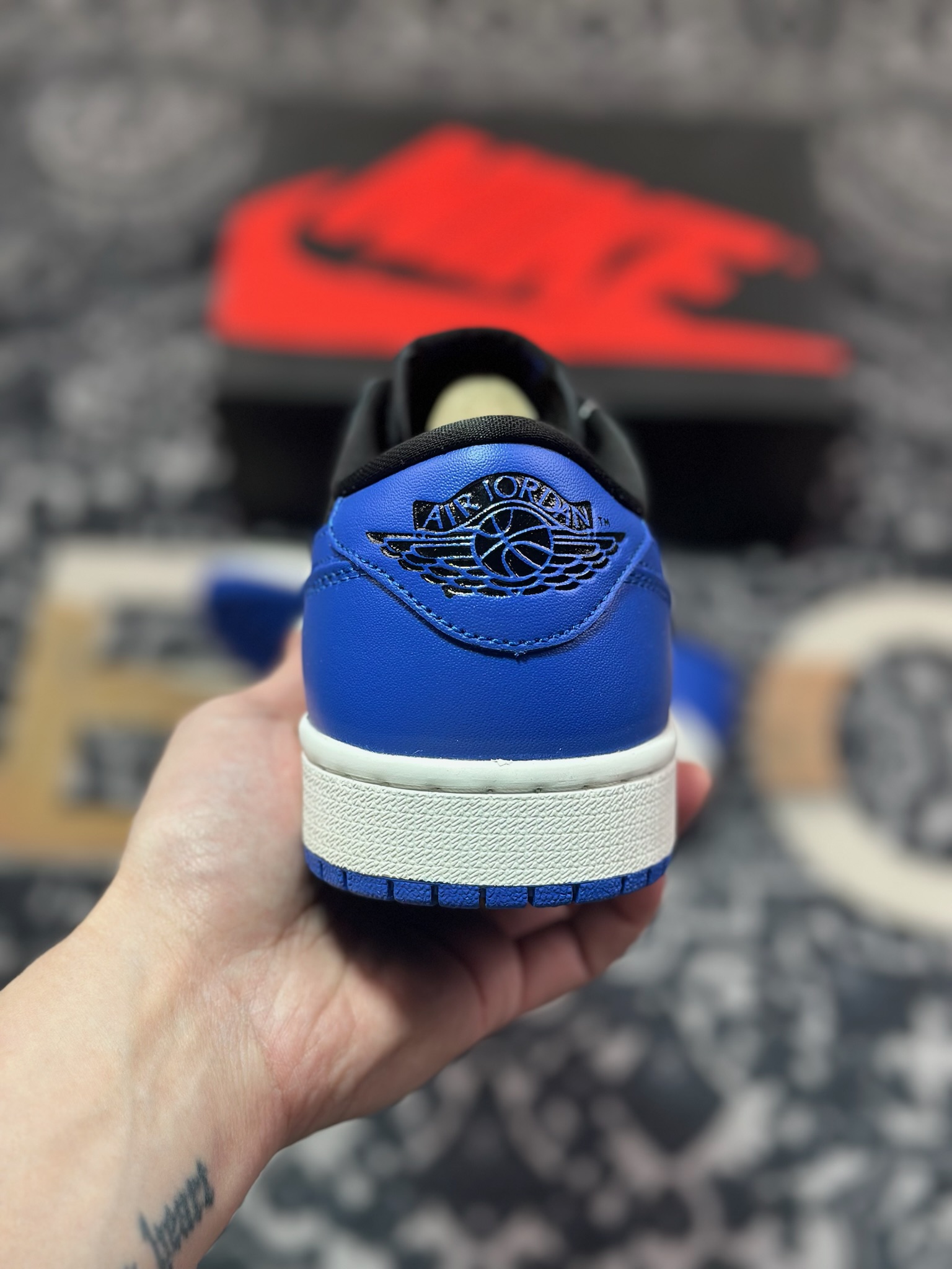 A6200  Air Jordan 1 Low AJ1 乔1低帮休闲板鞋 黑蓝   IB1981-004